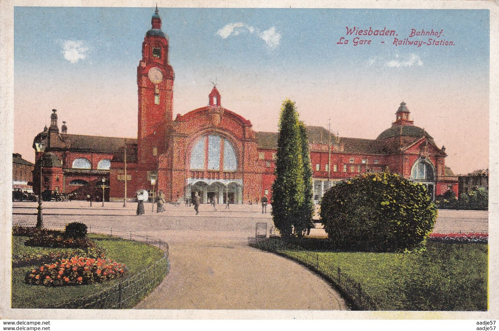 Wiesbaden Hauptbahnhof 1919 - Estaciones Sin Trenes