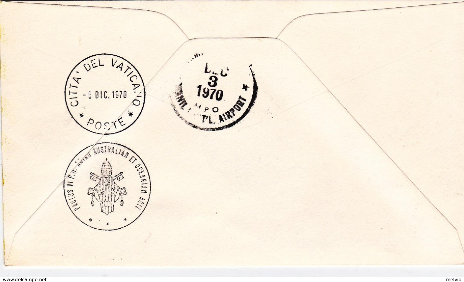 Vaticano-1970 Manila Filippine Viaggio Papale Sua Santita' Paolo VI - Airmail