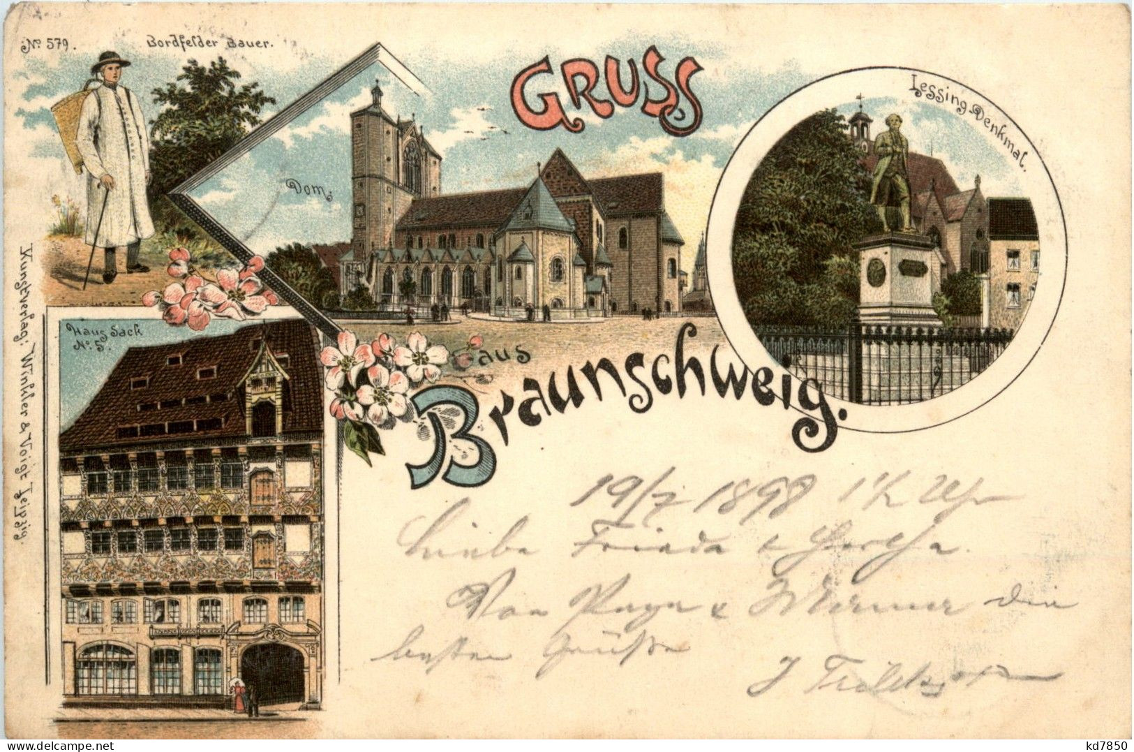 Gruss Aus Braunschweig - Litho - Braunschweig