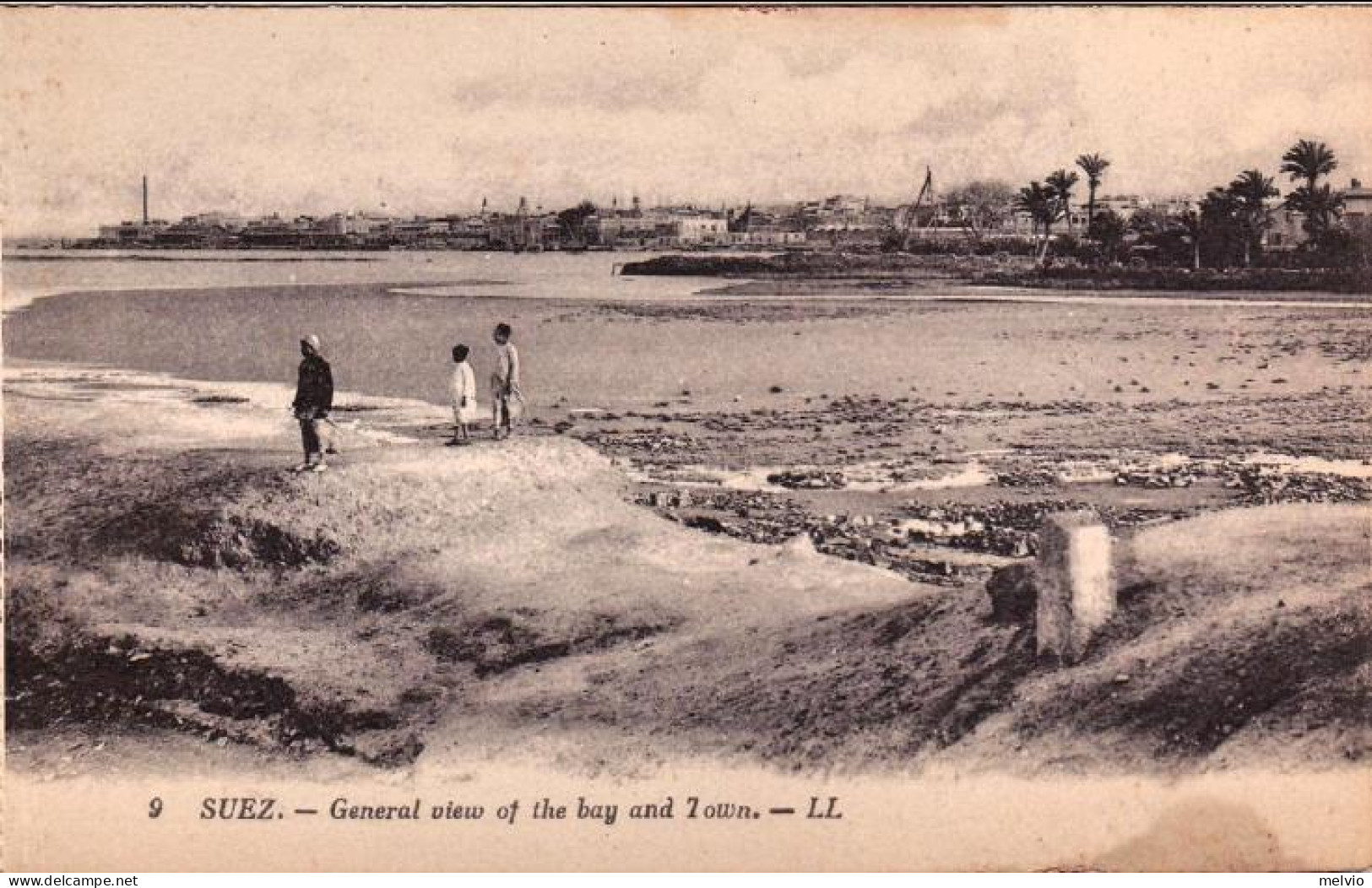 1930ca.-Egitto "Suez General View Of The Bay And Town" - Andere & Zonder Classificatie