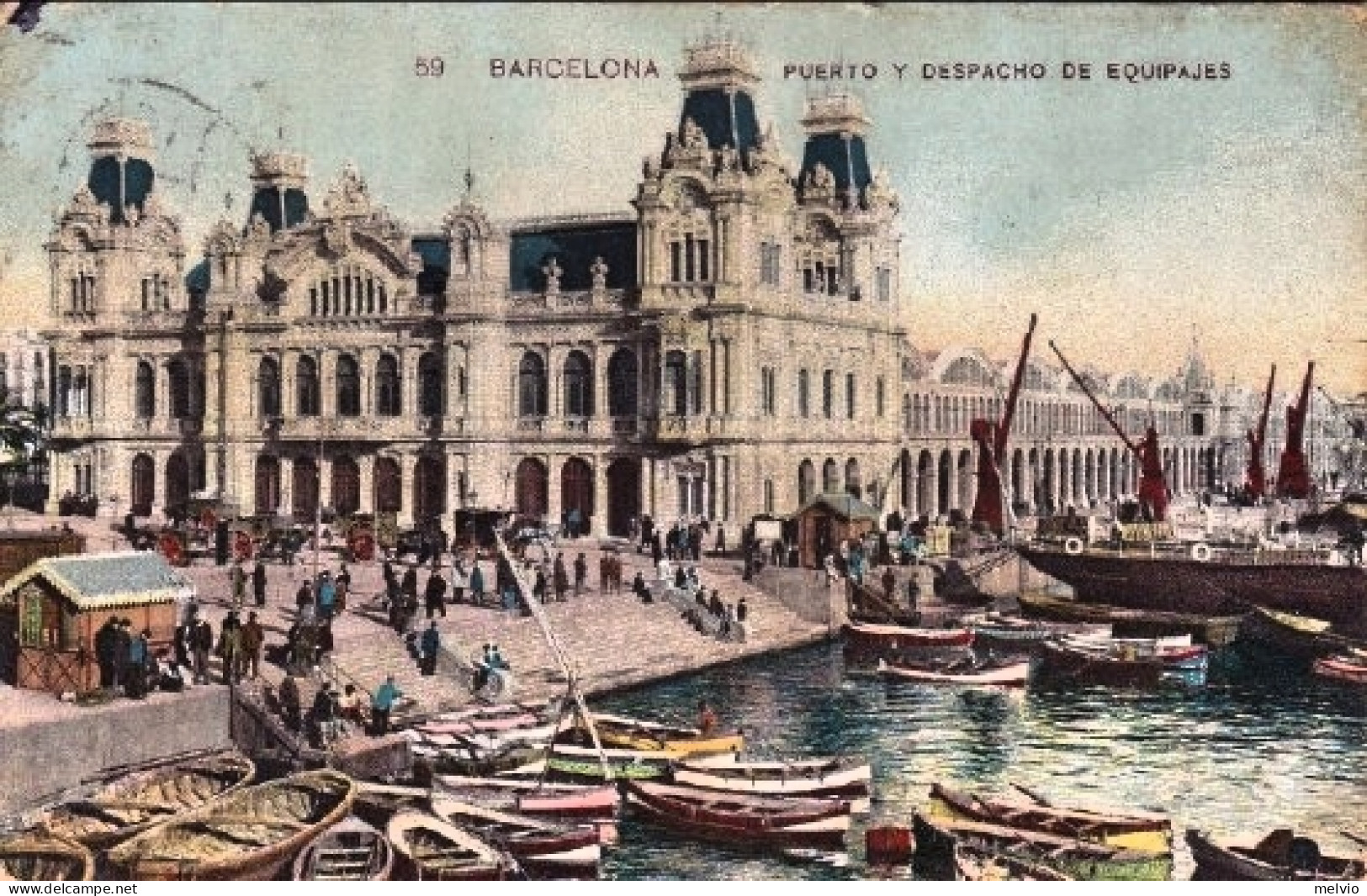 1903-Spagna "Barcelona Puerto Y Despacho De Equipajes" - Autres & Non Classés