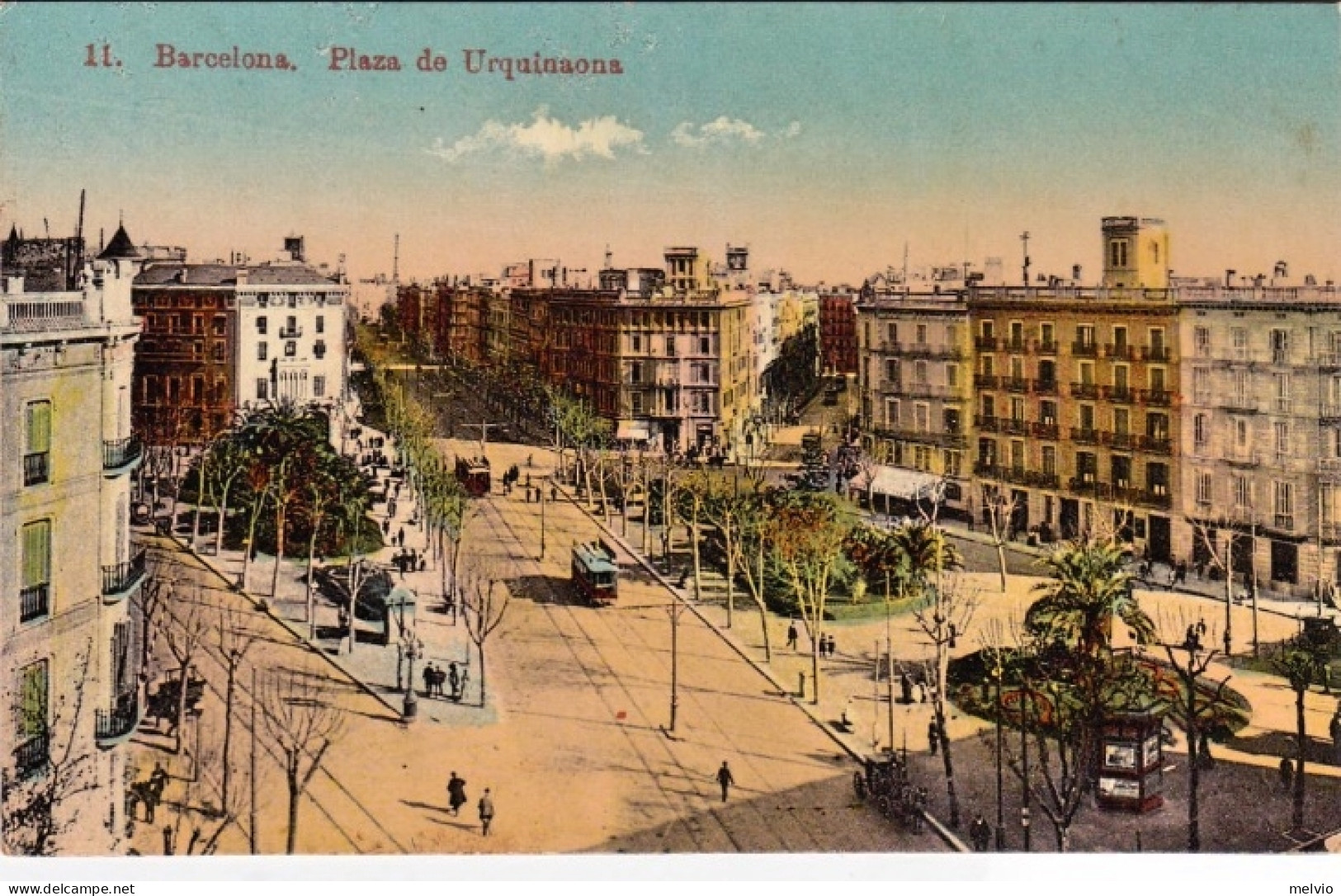 1910ca.-Spagna "Barcelona Plaza De Urquinaona" - Other & Unclassified