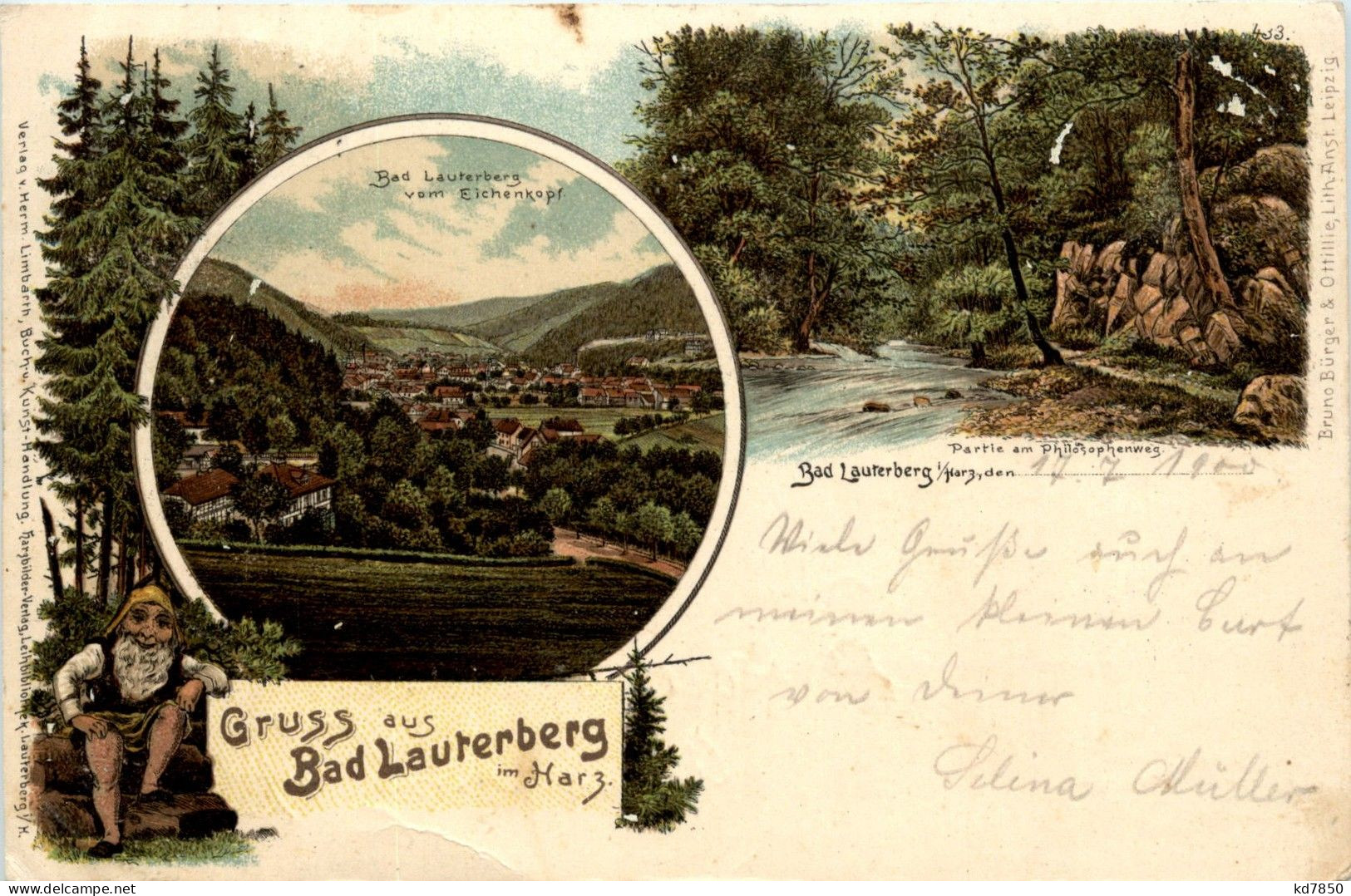 Gruss Aus Bad Lauterberg - Litho - Bad Lauterberg