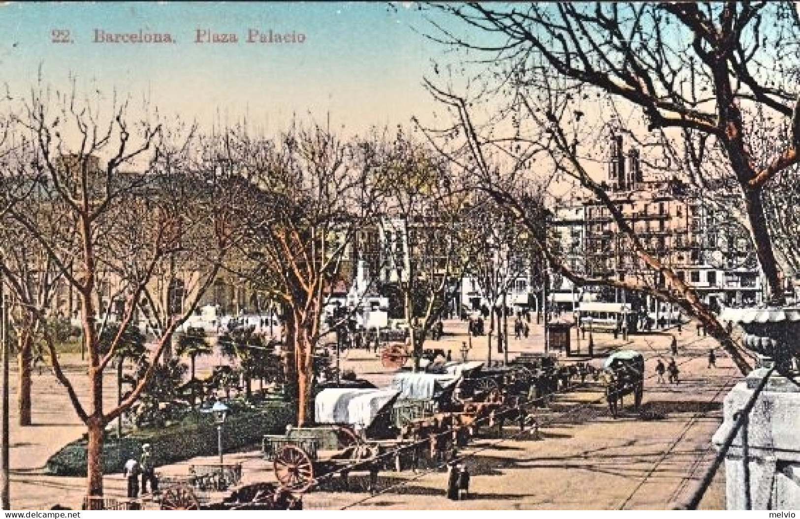 1910ca.-Spagna "Barcelona Plaza Palacio" - Other & Unclassified