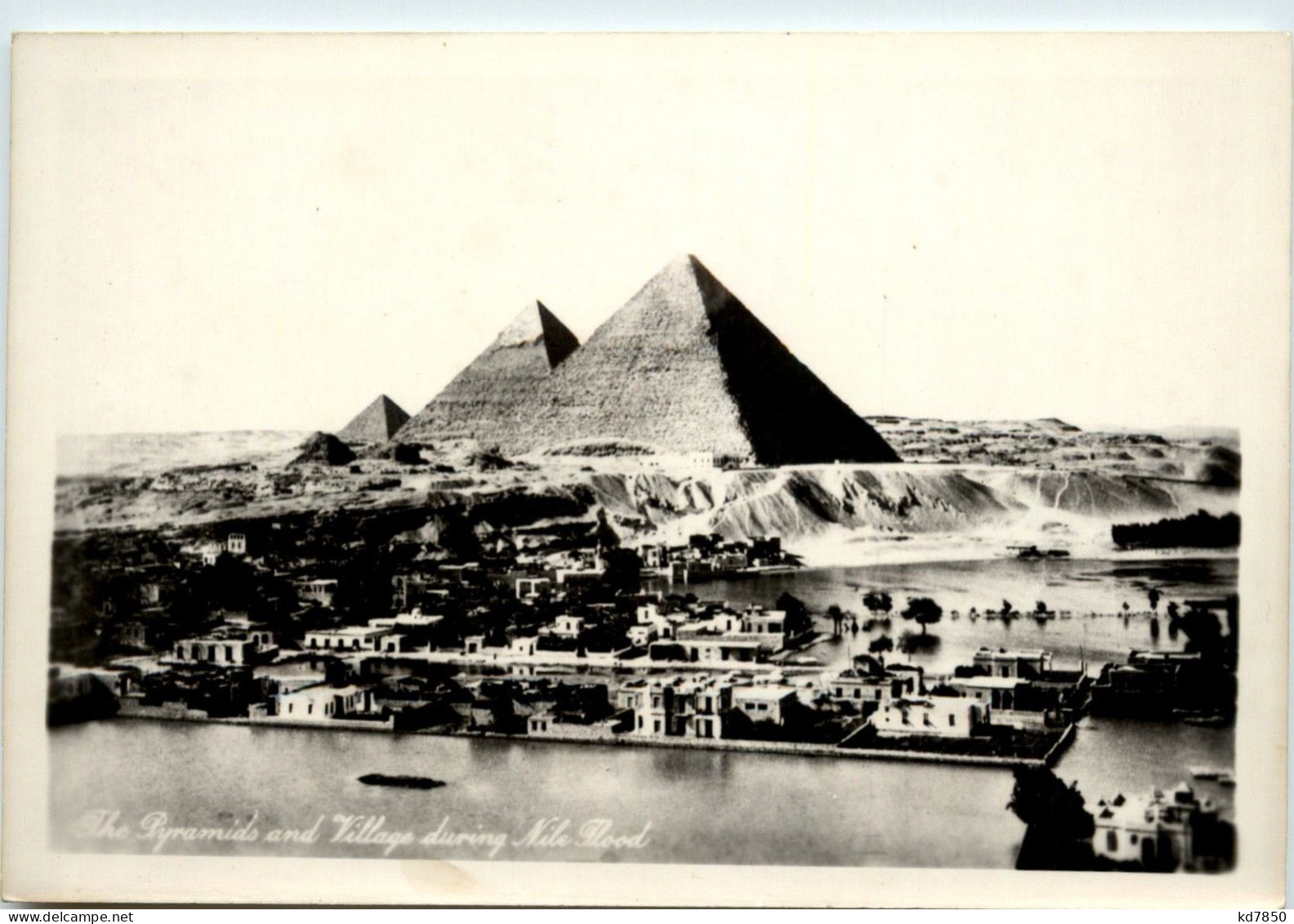 The Pyramids An Village During Nile Flood - Altri & Non Classificati