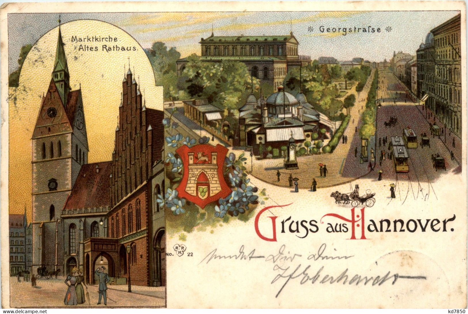 Gruss Aus Hannover - Litho - Hannover