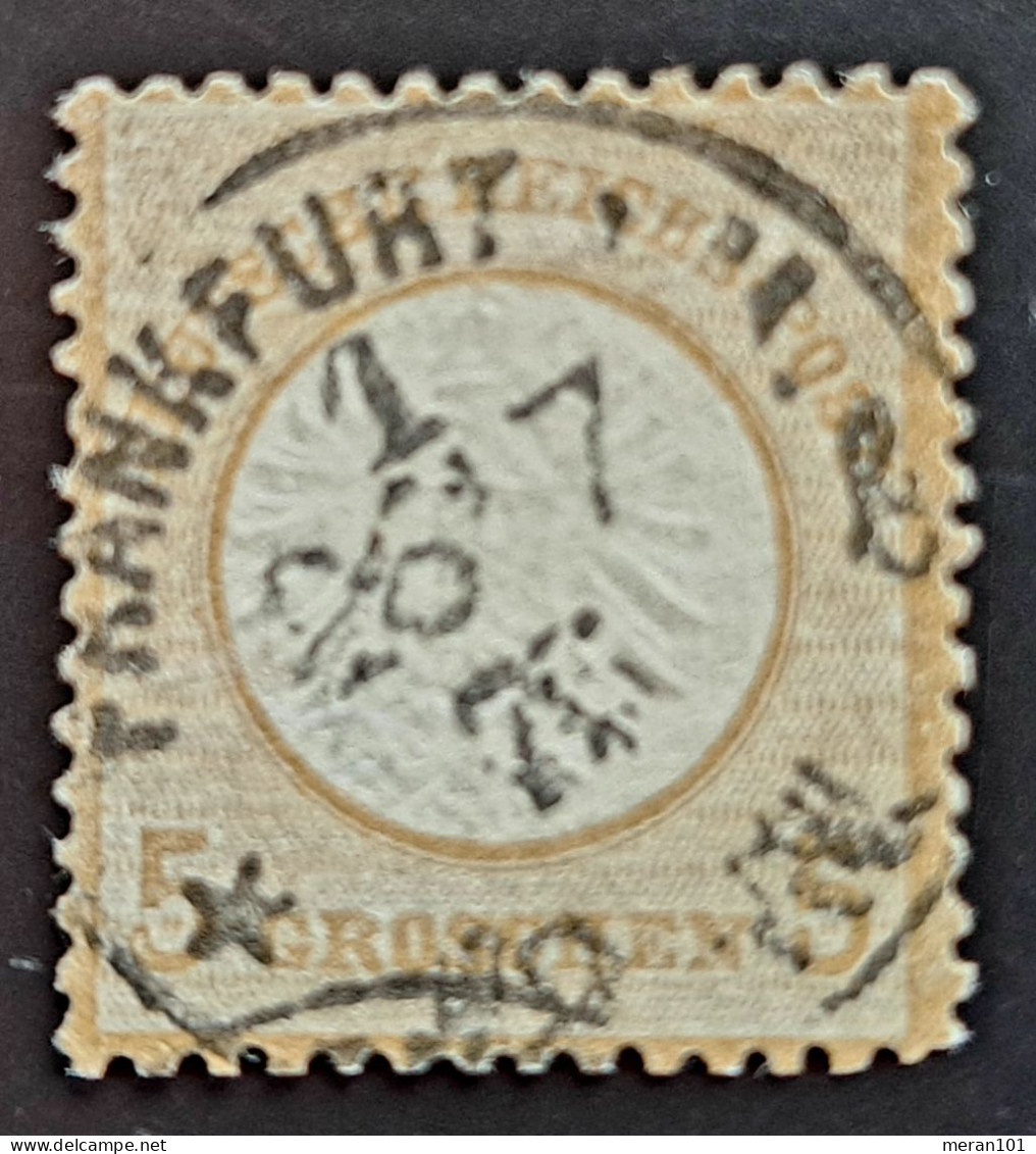 Deutsches Reich 1872, Brustschild Mi 22 FRANKFURT Spätverwendung Signiert - Used Stamps