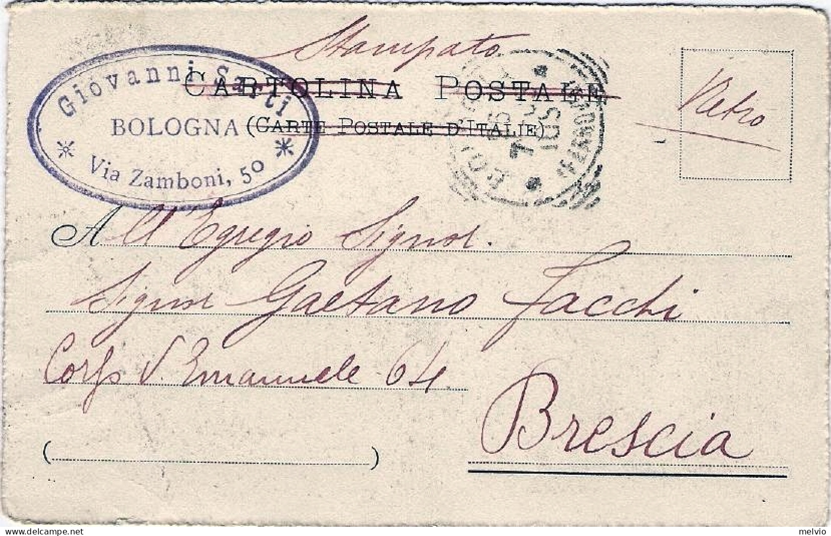 1908-cartolina Bologna San Michele In Bosco Viaggiata - Bologna