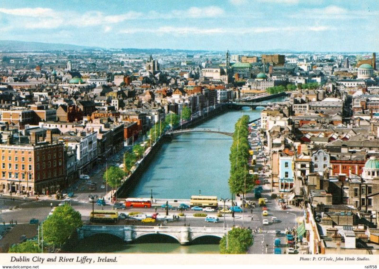 1 AK Irland / Ireland * Blick Auf Dublin City And River Liffey * - Dublin