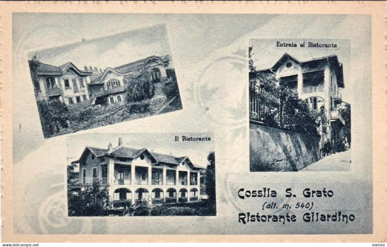 1925-Biella "Cossila S.Grato Al Ristorante Gilardino" - Biella