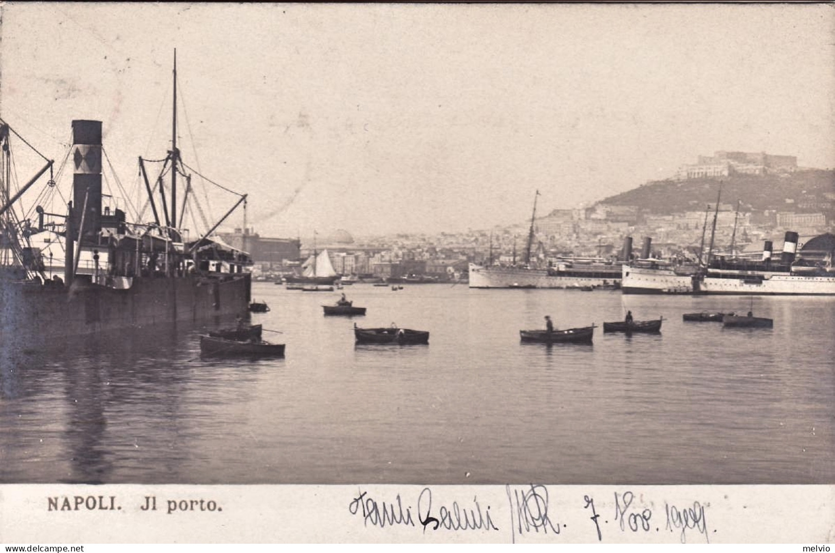 1909-cartolina Foto "Napoli Il Porto" Viaggiata - Napoli (Naples)