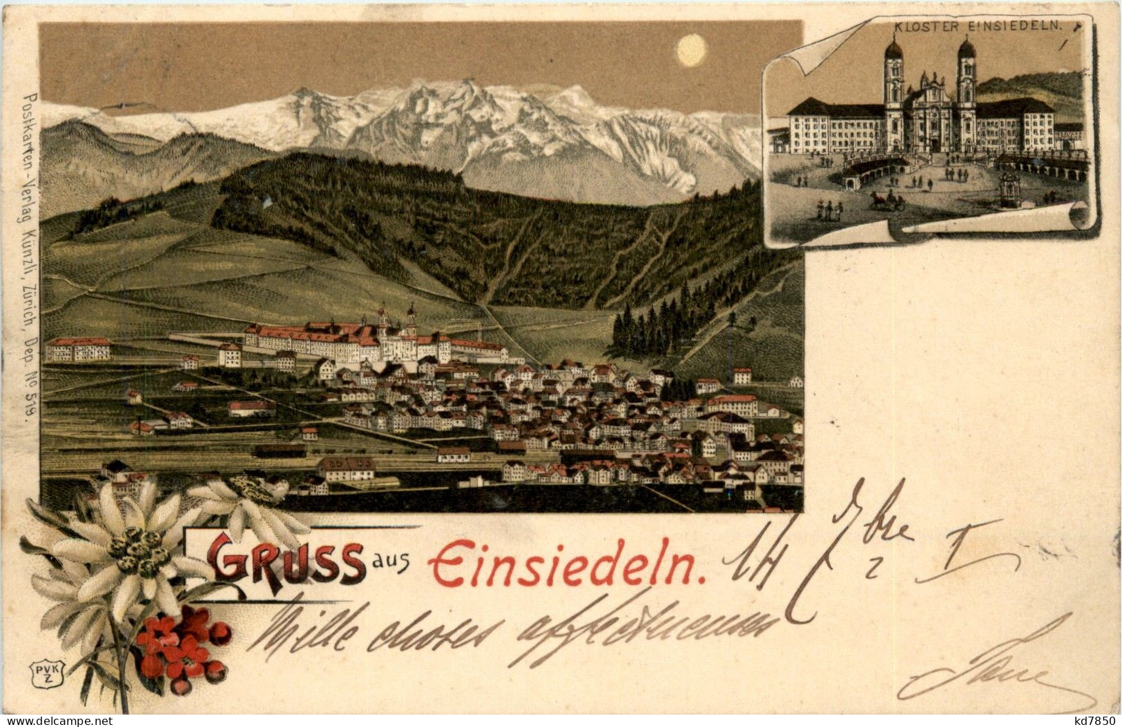 Gruss Aus Einsiedeln - Litho - Einsiedeln