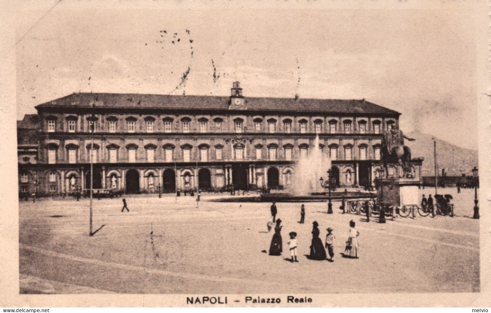 1922-Napoli Palazzo Reale, Annullo Meccanico Su Cartolina Viaggiata - Napoli (Naples)