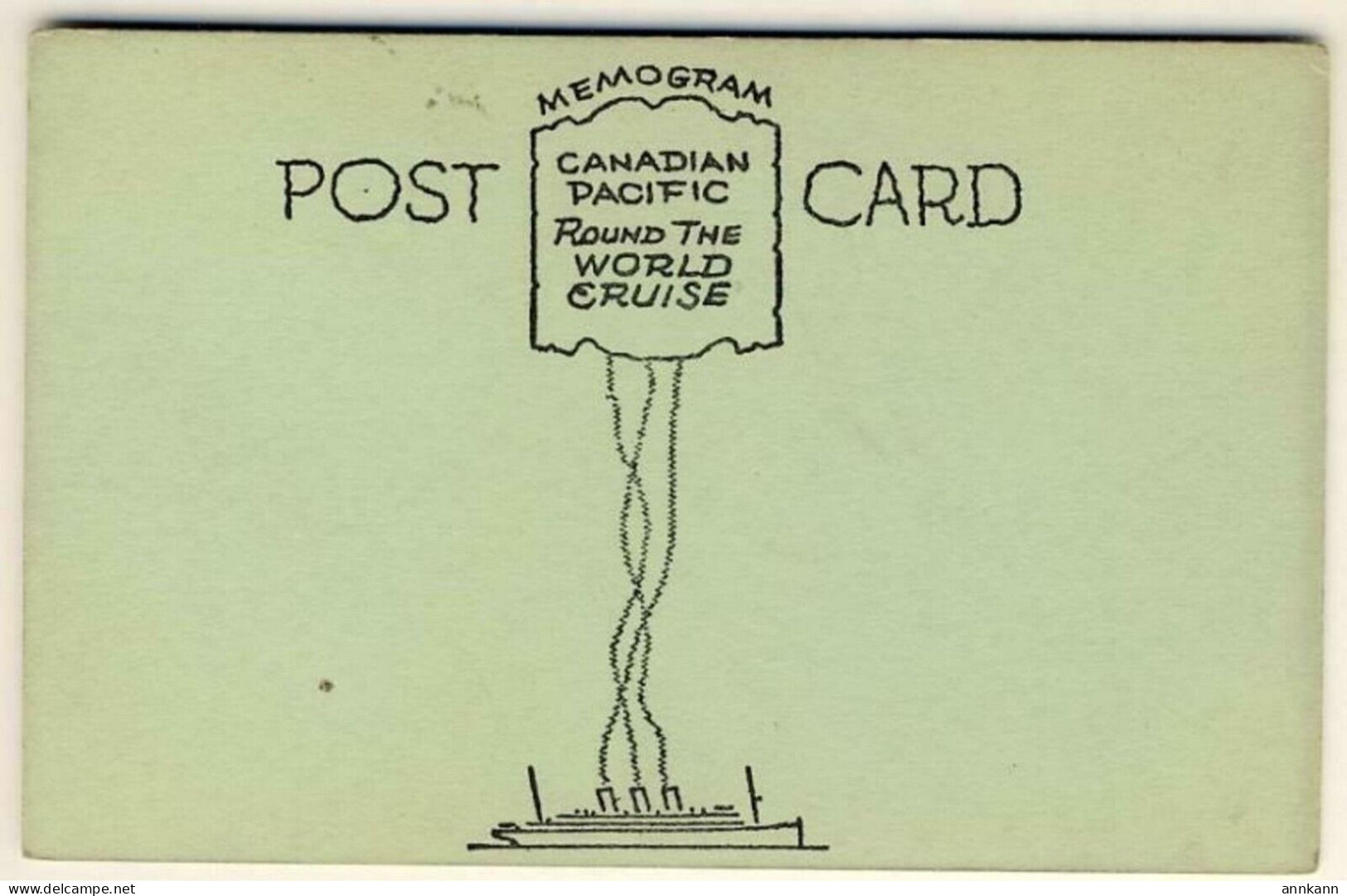 NAVAL - Canadian Pacific STEAMSHIP TRAVEL POSTAL HISTORY - Postcard - Paquebote