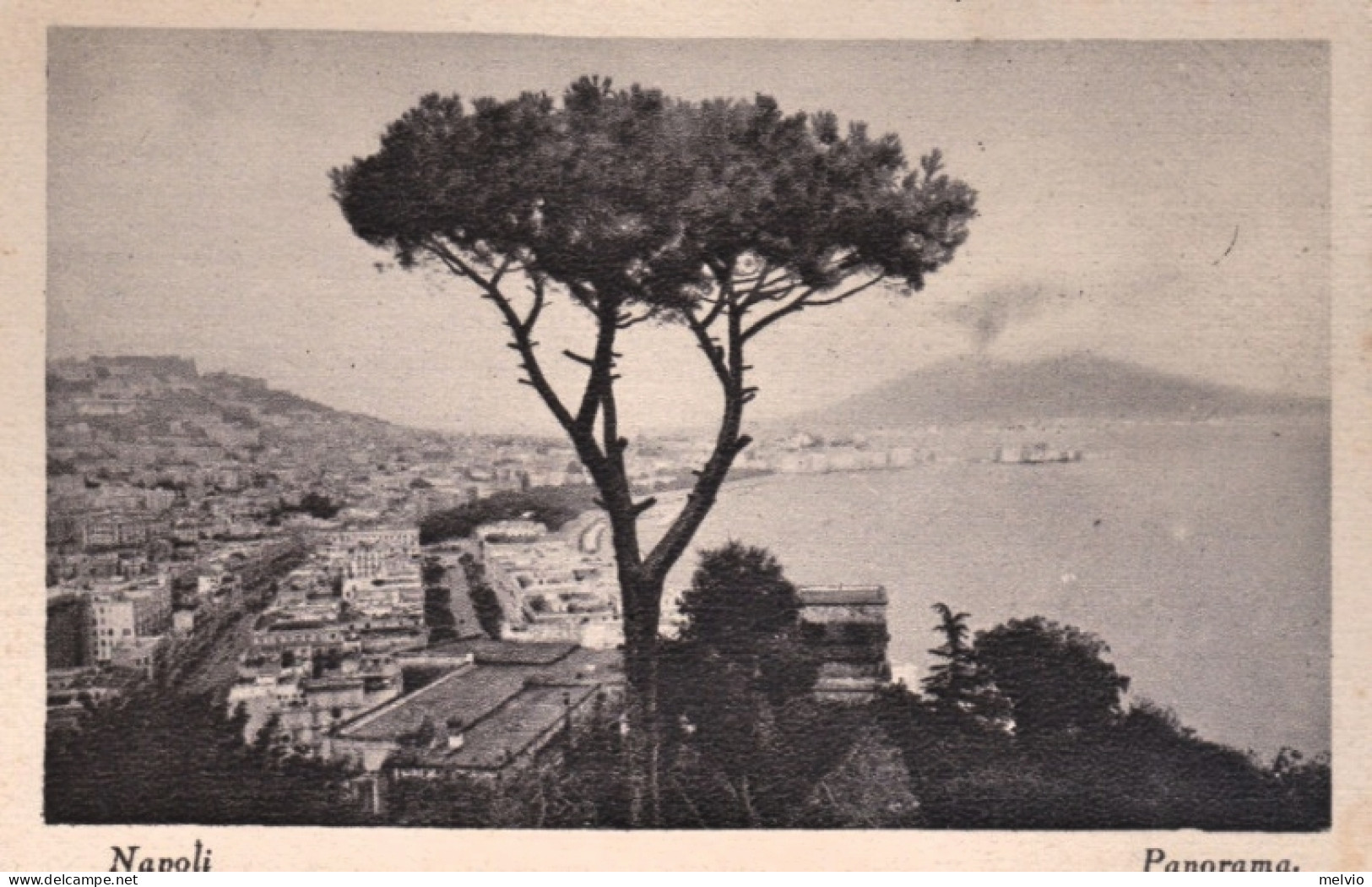 1920-Napoli Porto E Panorama, Rara Con Illustrazioni Da Ambo I Lati - Napoli (Naples)