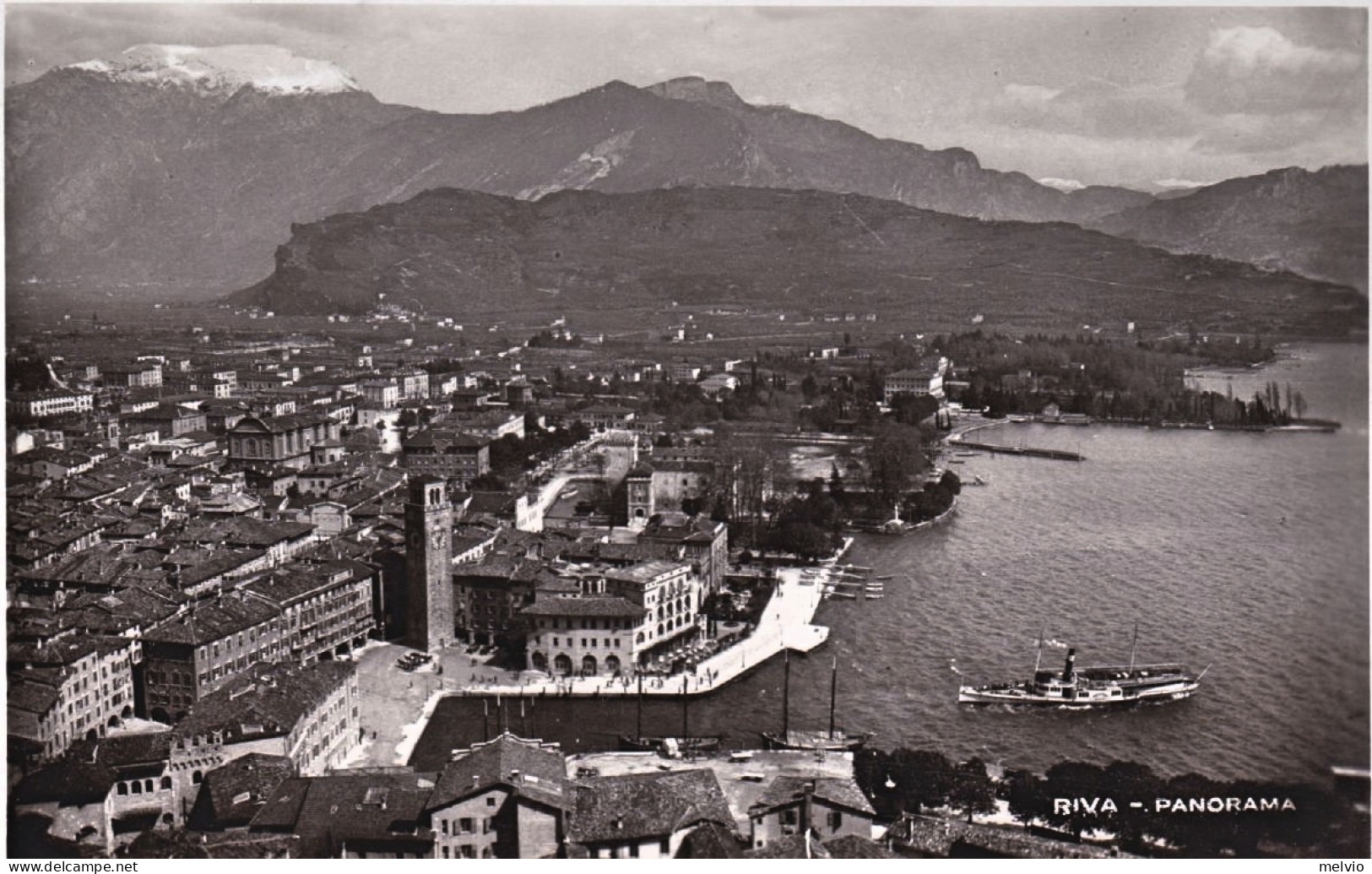 1925-lago Di Garda Riva Trento, Cartolina Spedita - Trento