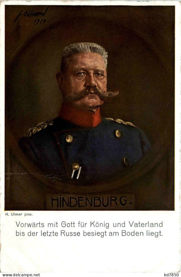 Hindenburg - Hombres Políticos Y Militares