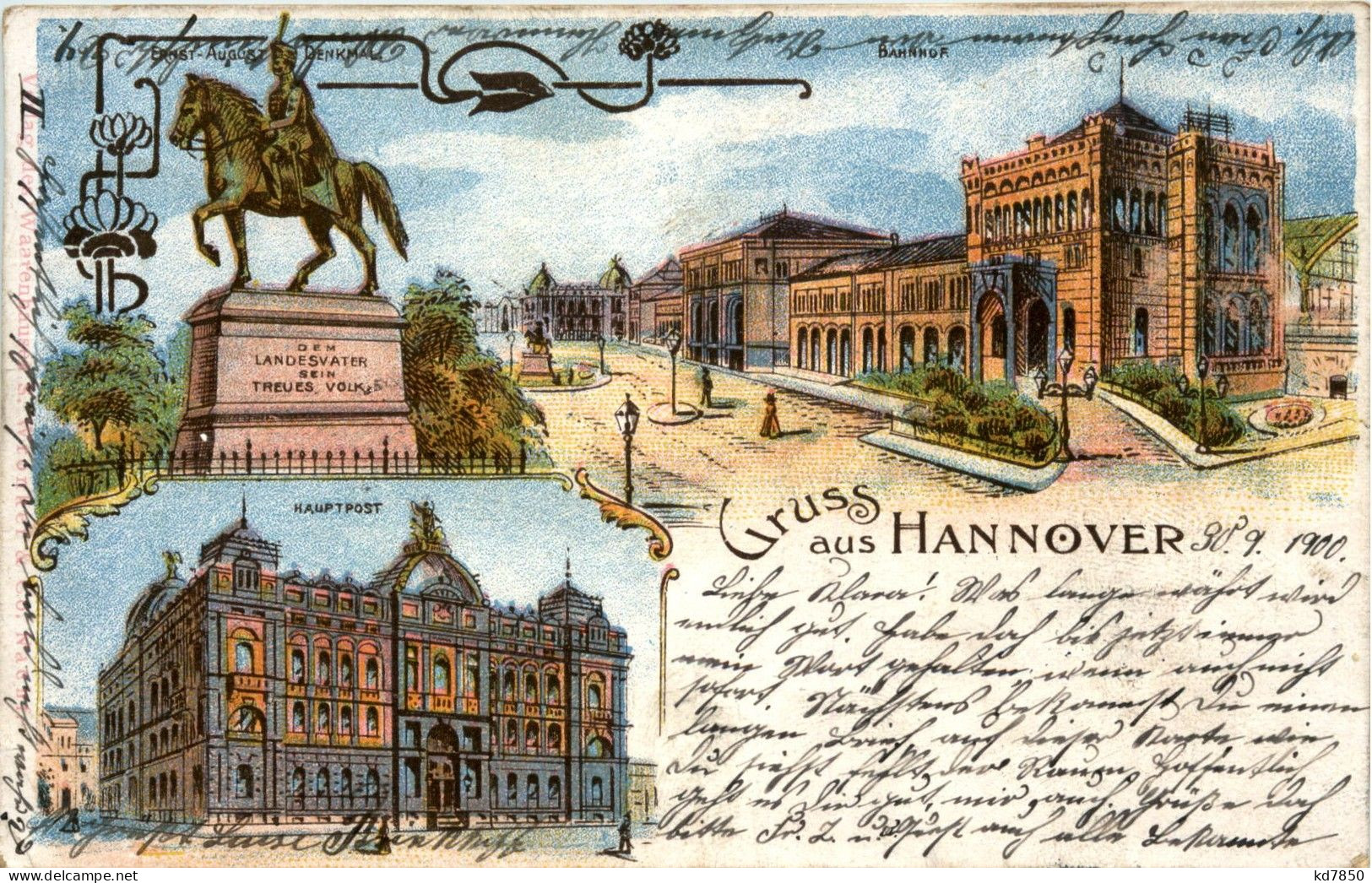 Gruss Aus Hannover - Litho - Hannover