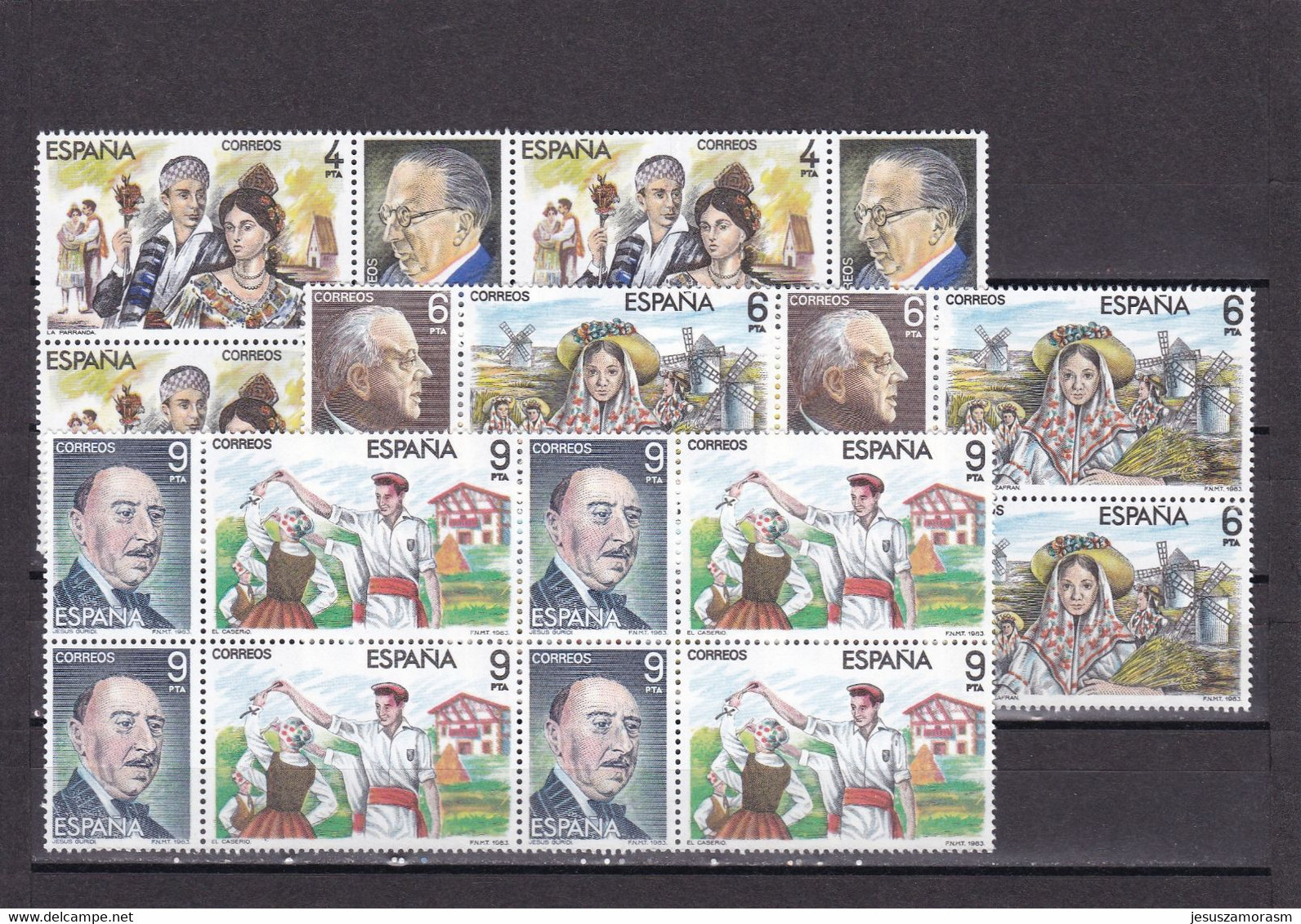 España Nº 2697 Al 2702 En Bloque De Cuatro - Unused Stamps