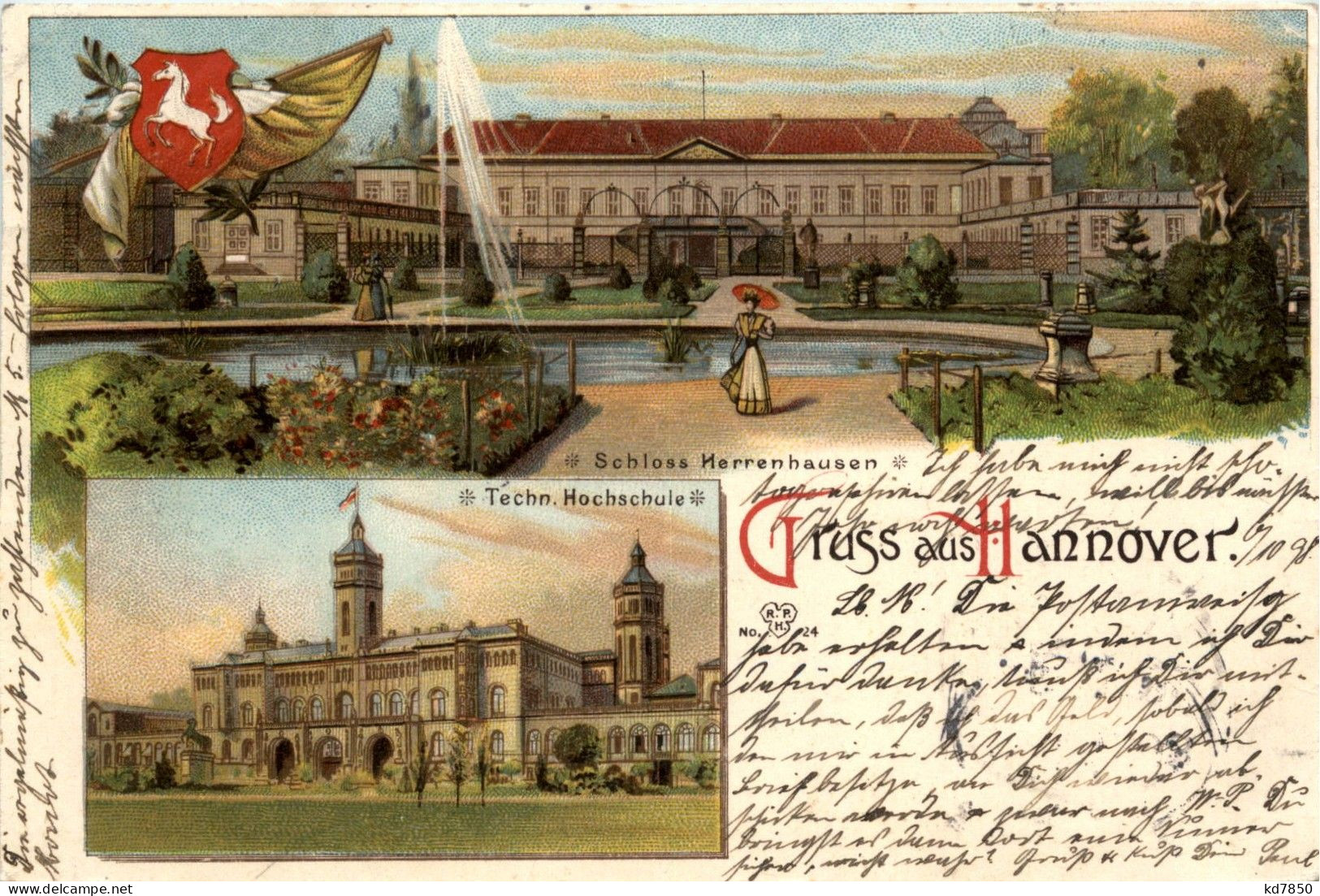 Gruss Aus Hannover - Litho - Hannover