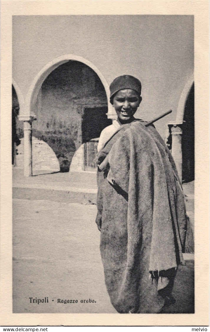 1911/12-"Guerra Italo-Turca,Tripoli-ragazzo Arabo" - Tripolitaine