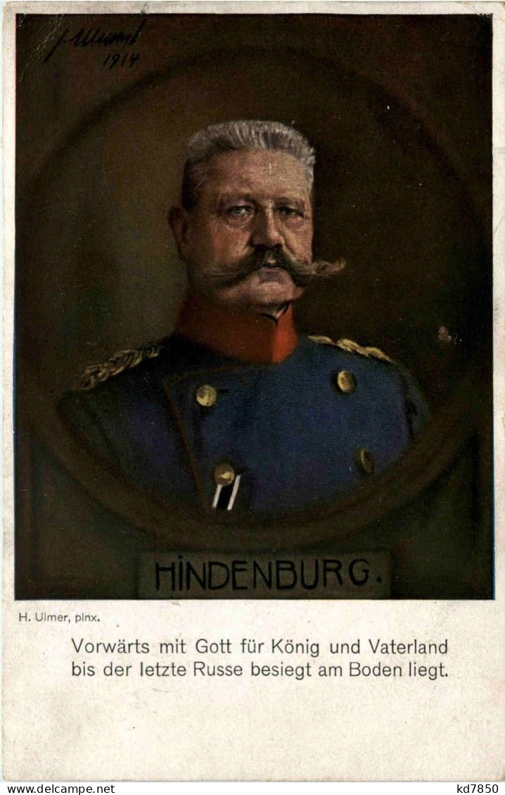 Hindenburg - Uomini Politici E Militari