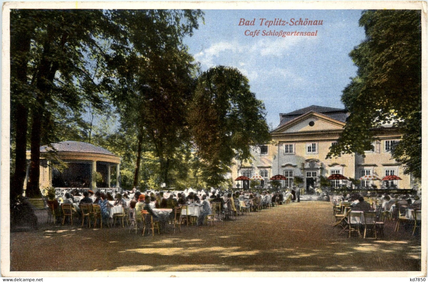 Teplitz Schönau - Cafe Schlossgartensaal - Sudeten