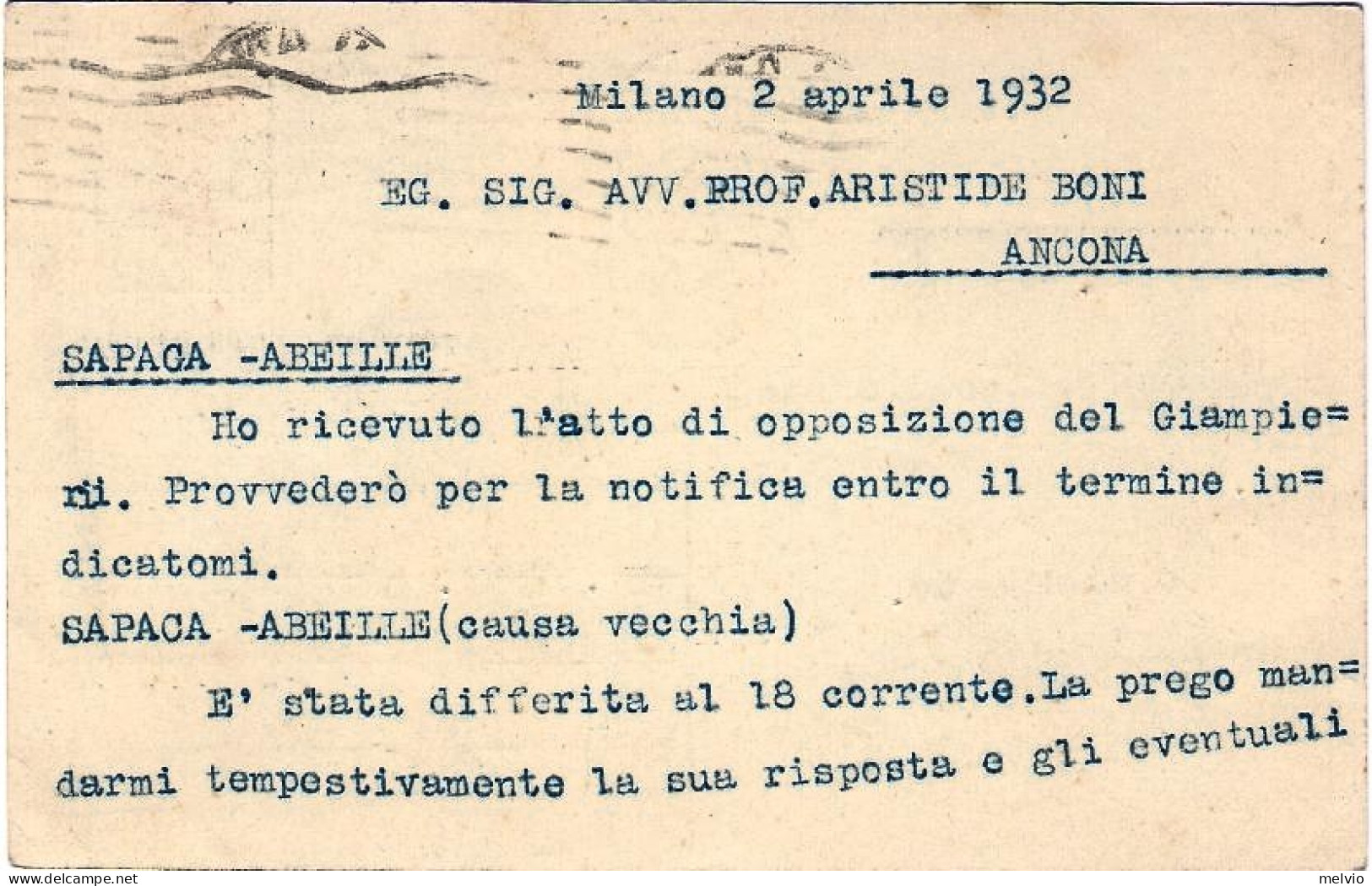 1932-cartolina Postale 30c.Michetti Viaggiata - Stamped Stationery