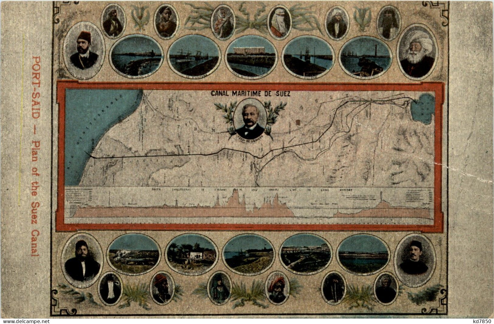 Port Said - Plan Of The Suez Canal - Port-Saïd