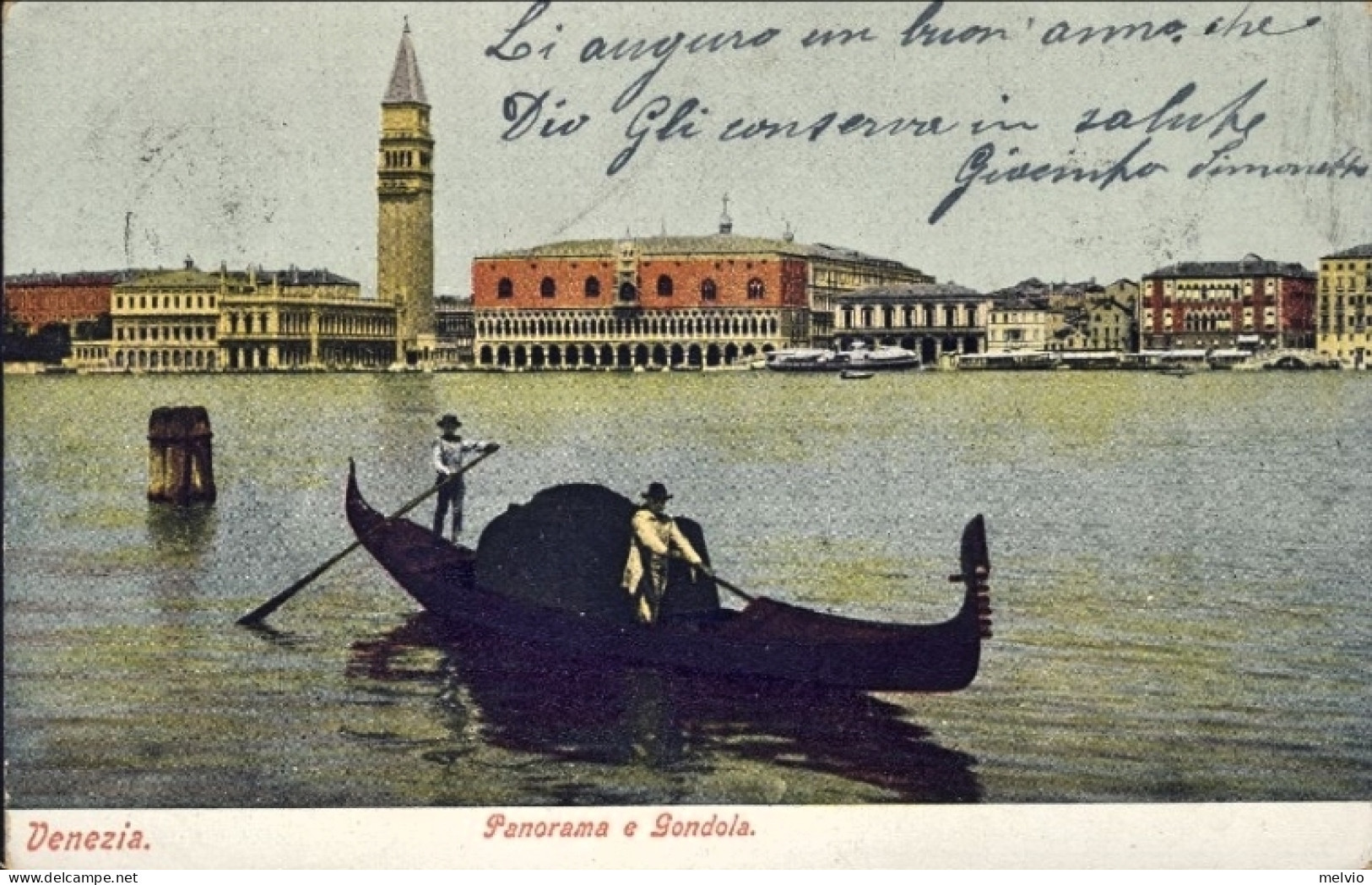 1904-Venezia "Panorama E Gondola" - Venezia (Venedig)
