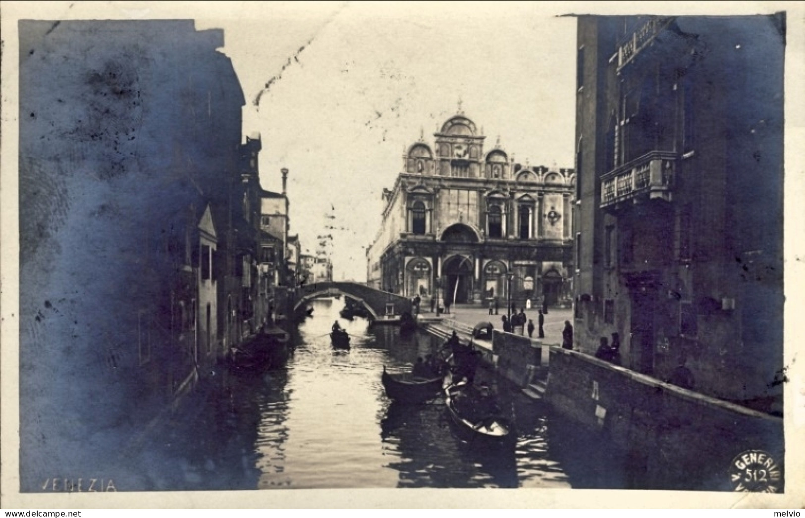 1908-Venezia Cartolina Foto Viaggiata - Venezia (Venice)