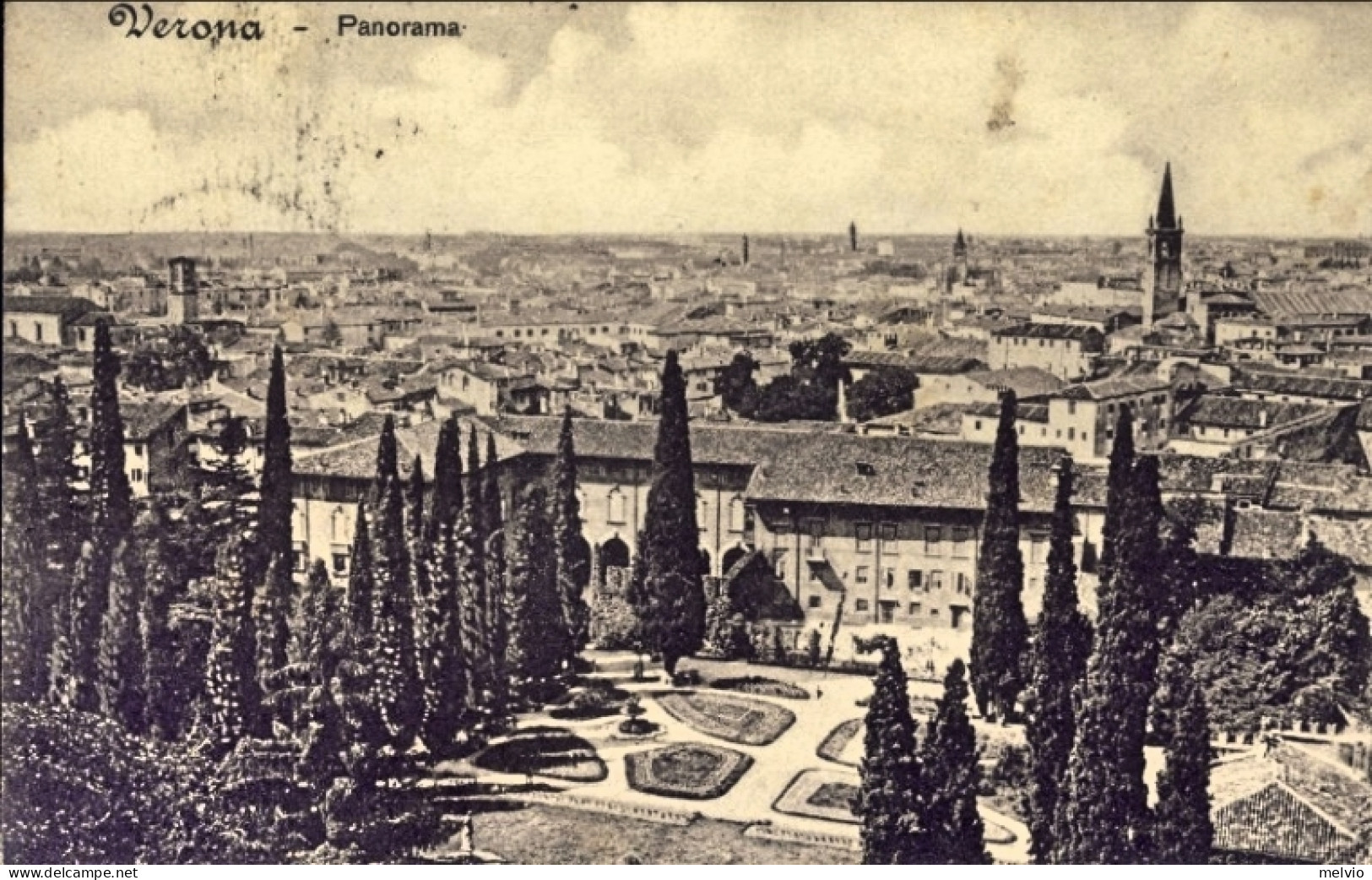 1918-Verona Panorama Cartolina Viaggiata - Verona