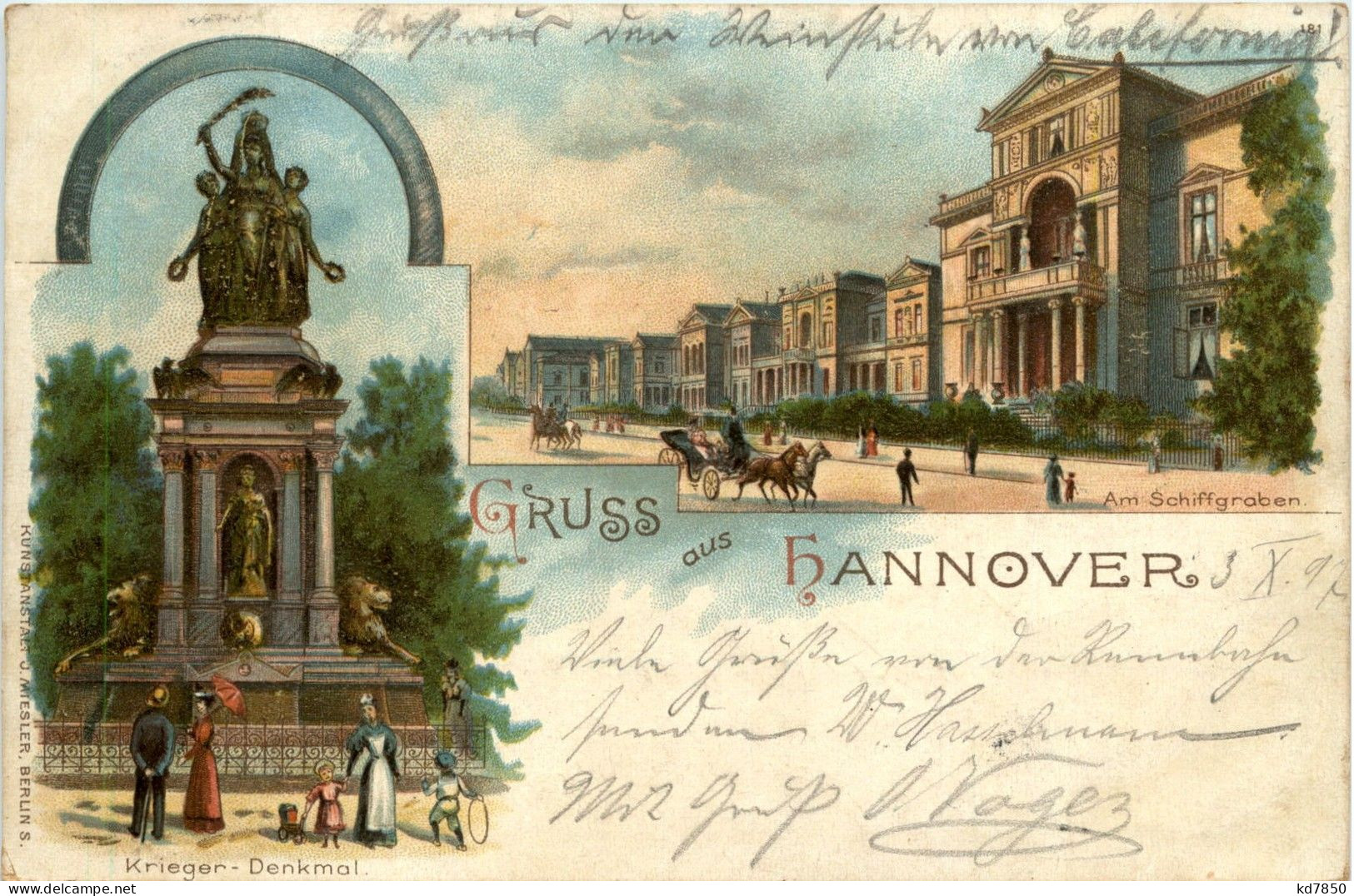 Gruss Aus Hannover - Litho - Hannover