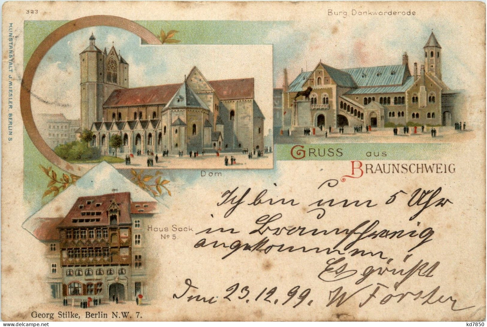 Gruss Aus Braunschweig - Litho - Braunschweig