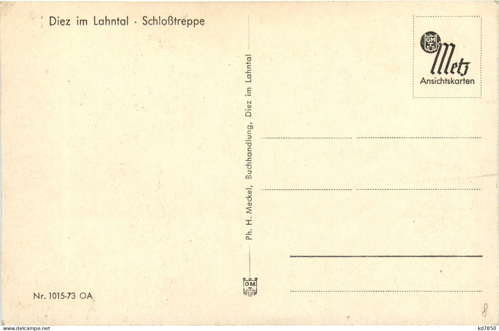 Diez A D Lahn - Schlosstreppe - Diez