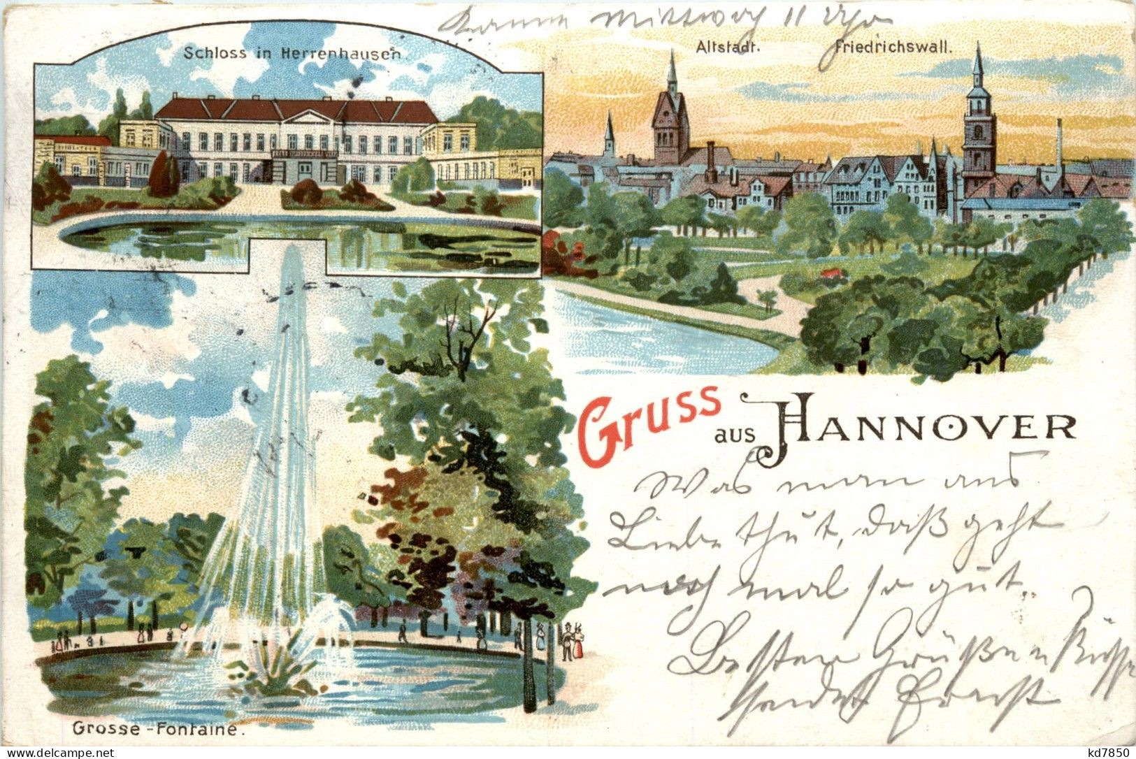 Gruss Aus Hannover - Litho - Hannover