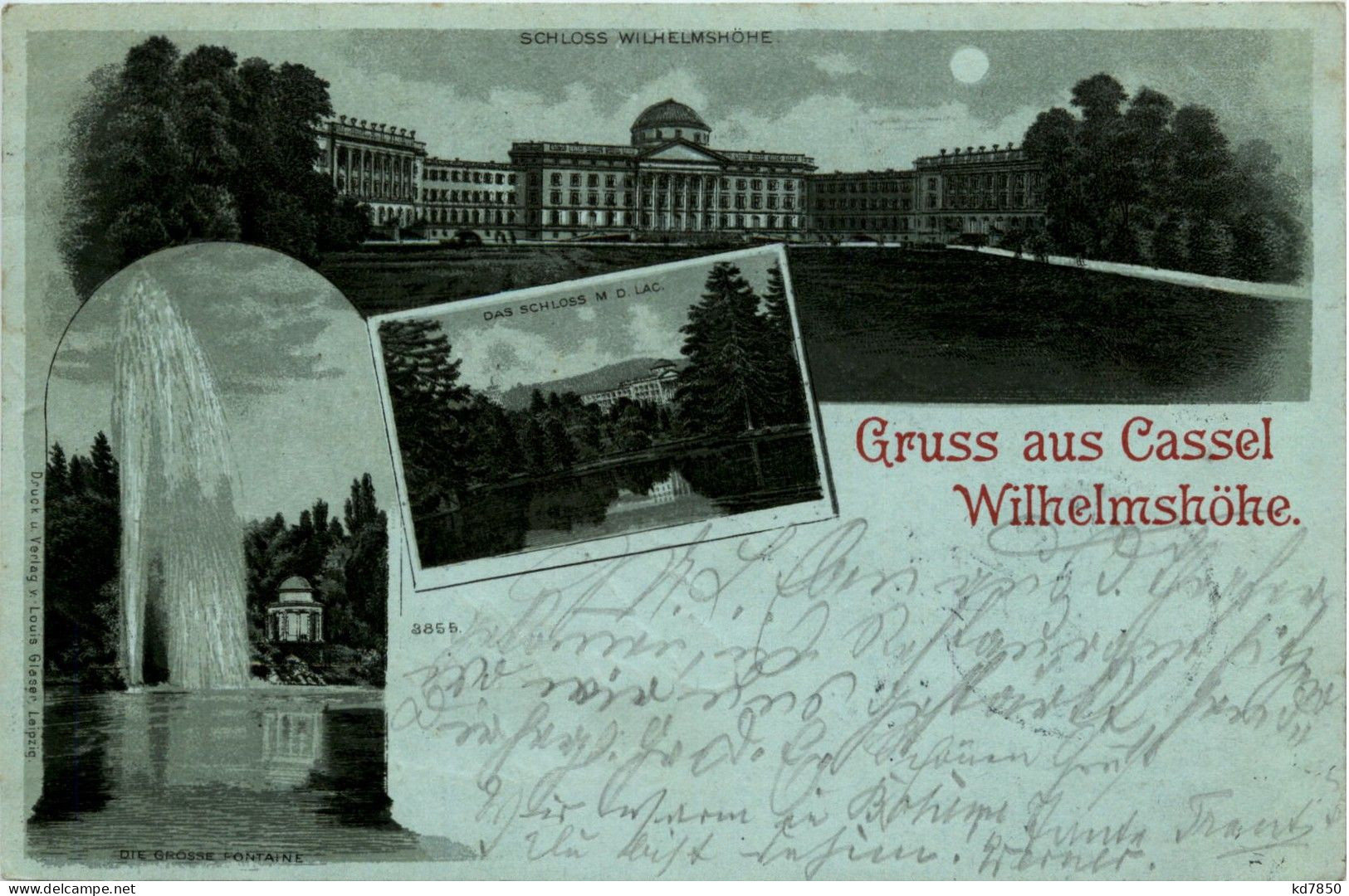 Kassel - Gruss Von Der Wilhelmshöhe - Litho - Kassel