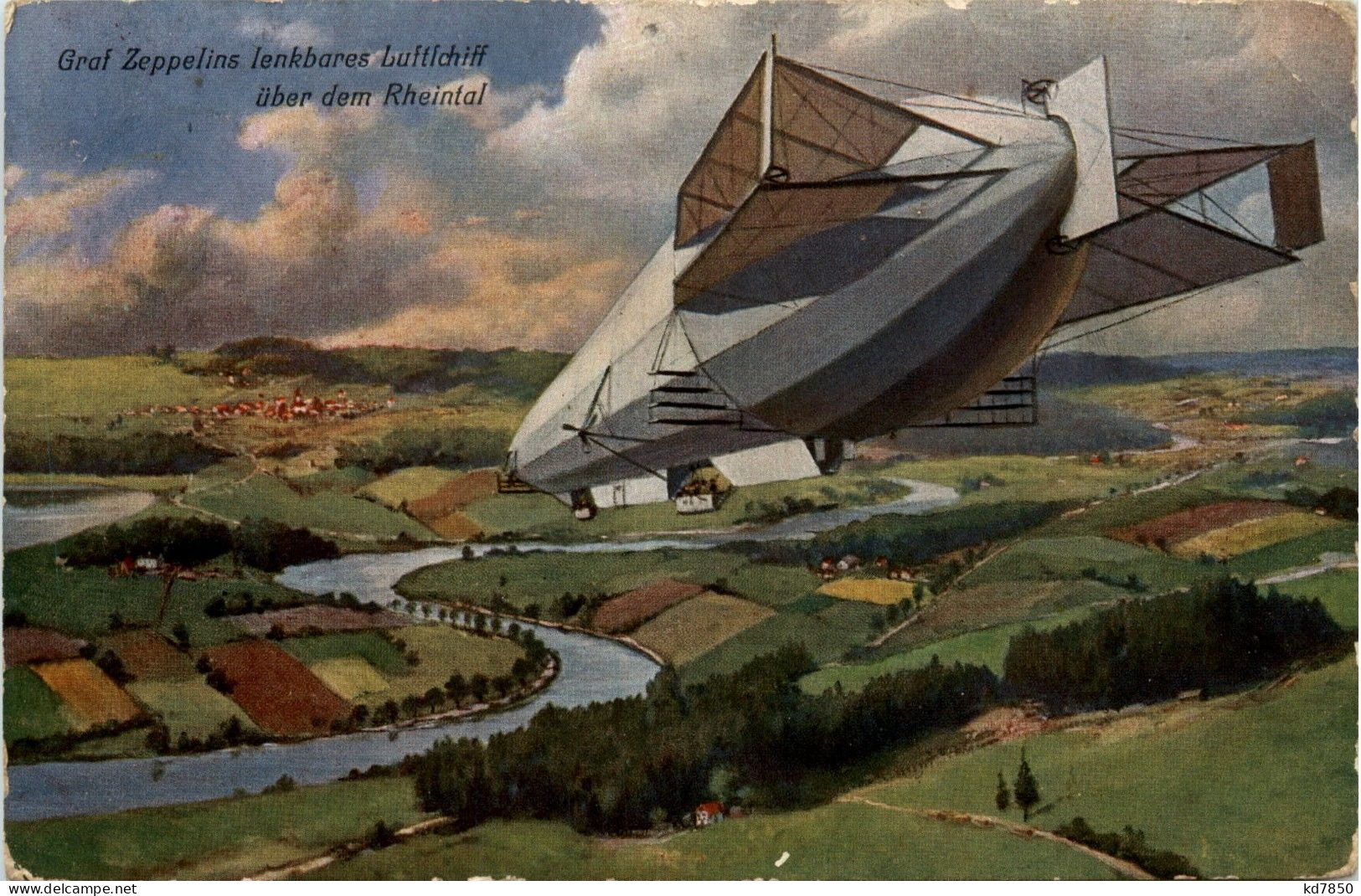 Graf Zeppelin über Dem Rheintal - Aeronaves