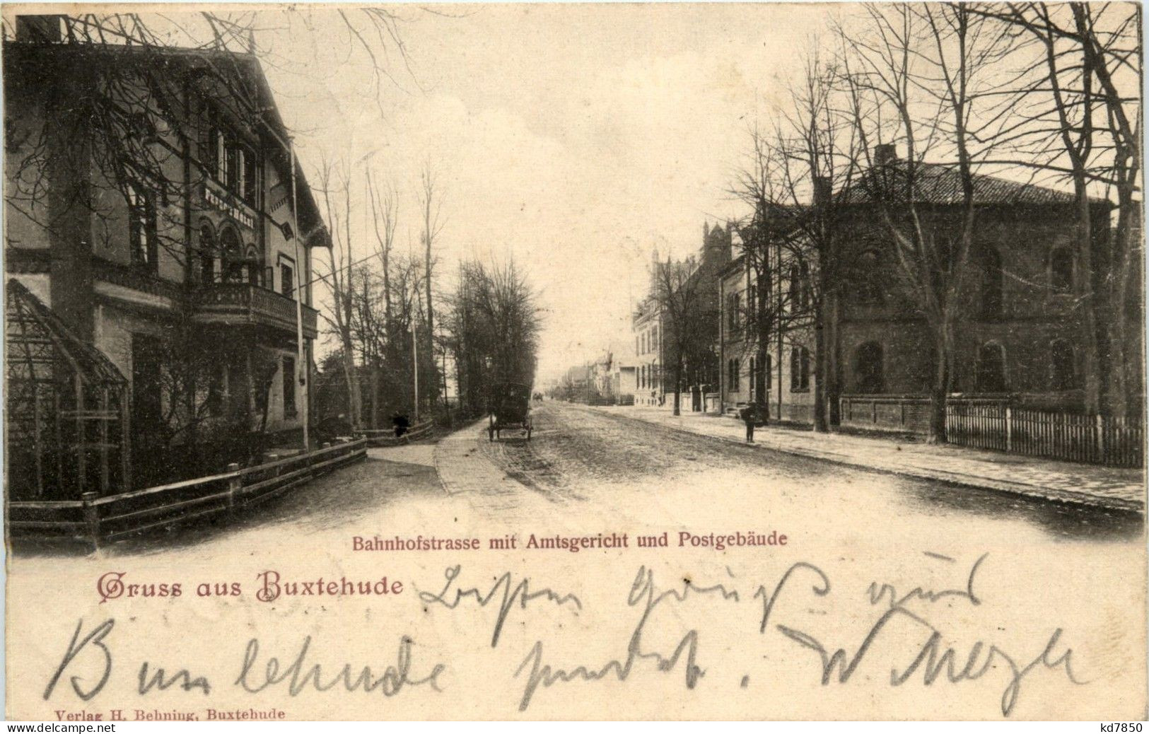 Gruss Aus Buxtehude - Bahnhofstrasse Mit Amtsgericht - Buxtehude