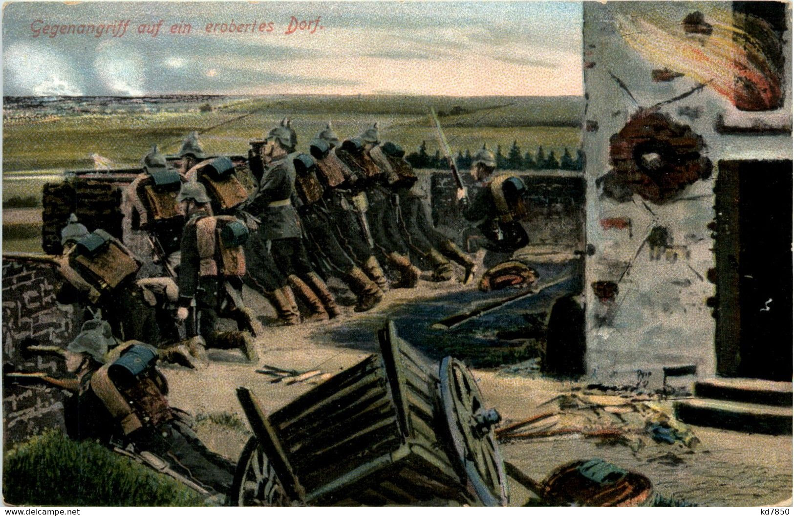 Gegenangriff Auf Ein Erobertes Dorf - Oorlog 1914-18