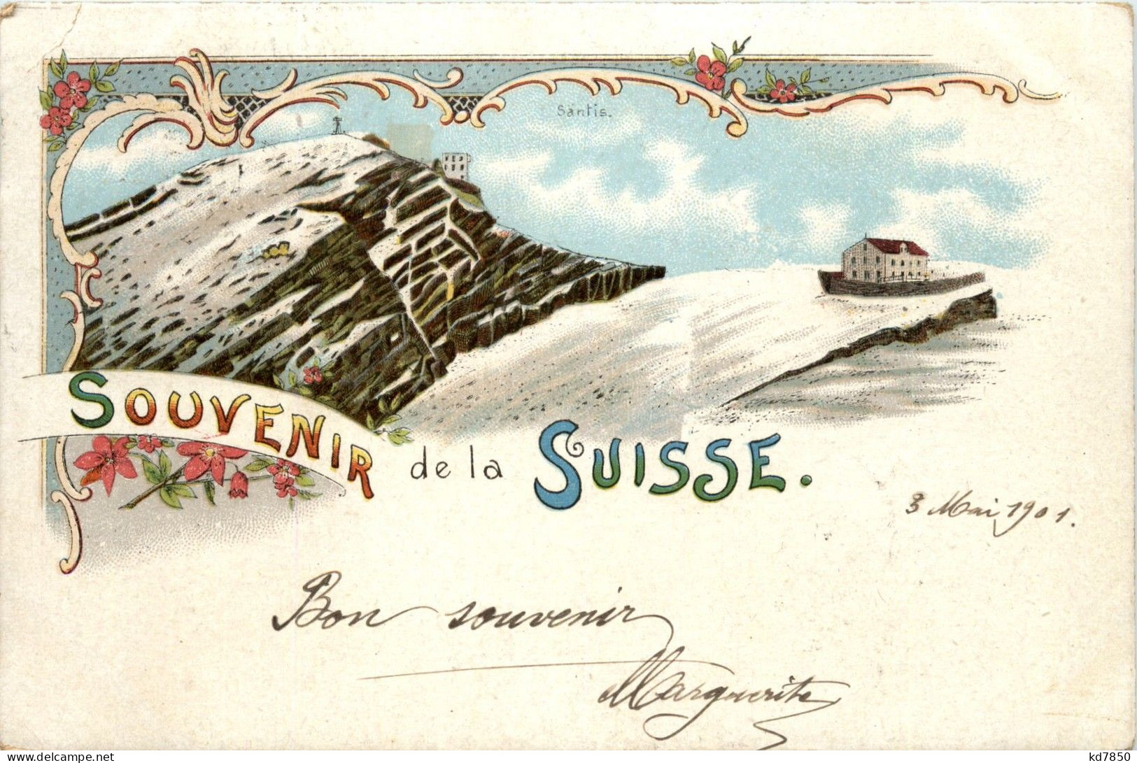 Souvenir De La Suisse - Säntis - Litho - Sonstige & Ohne Zuordnung