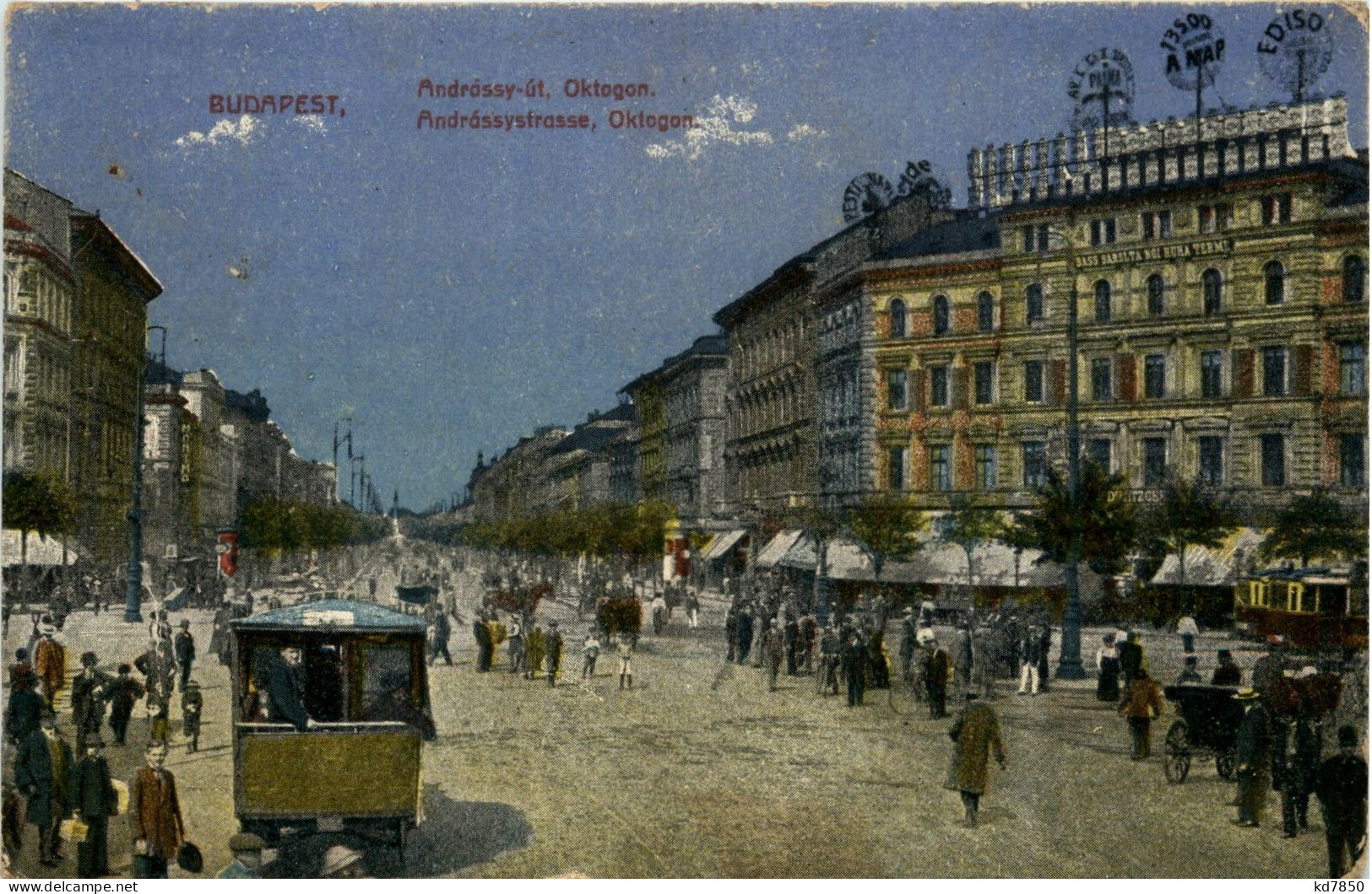 Budapest - Andrässystrasse Oktogon - Hongrie