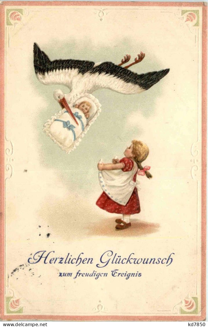 Geburt - Storch - Birth