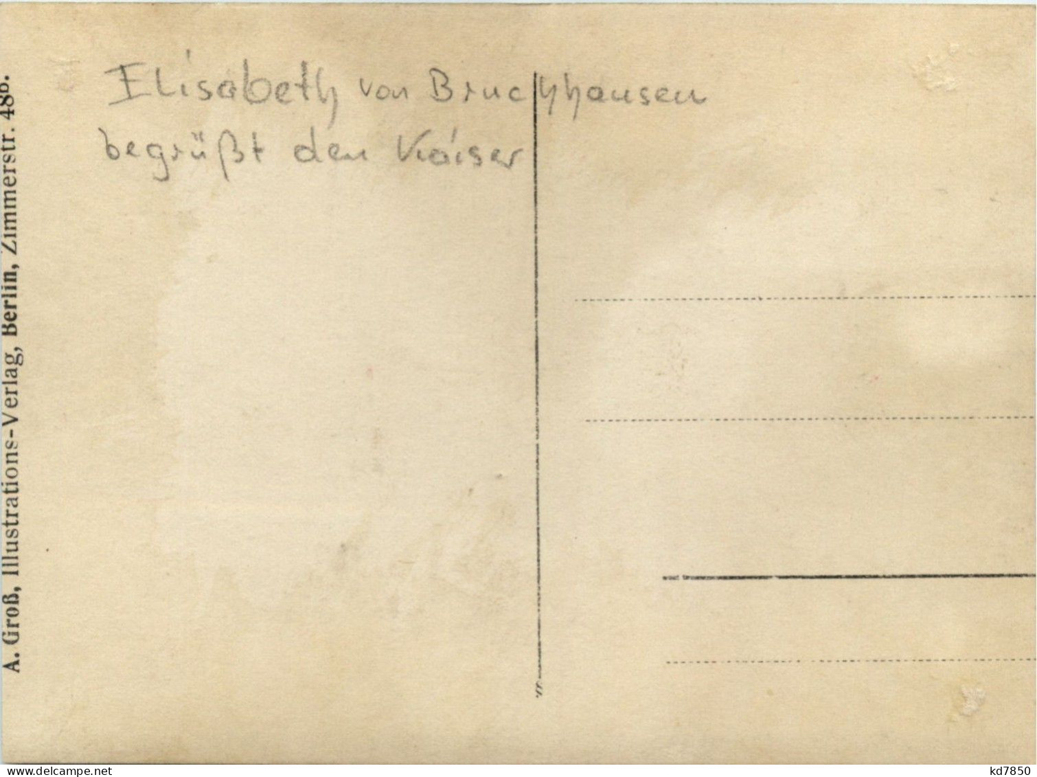 Elisabeth Von Bruchhausen Begrüsst Den Kaiser - Case Reali