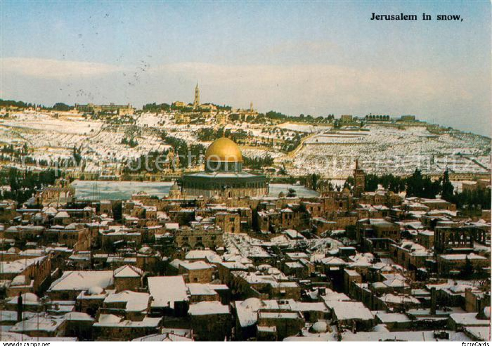 73848008 Jerusalem  Yerushalayim Israel In Snow Panorama  - Israël