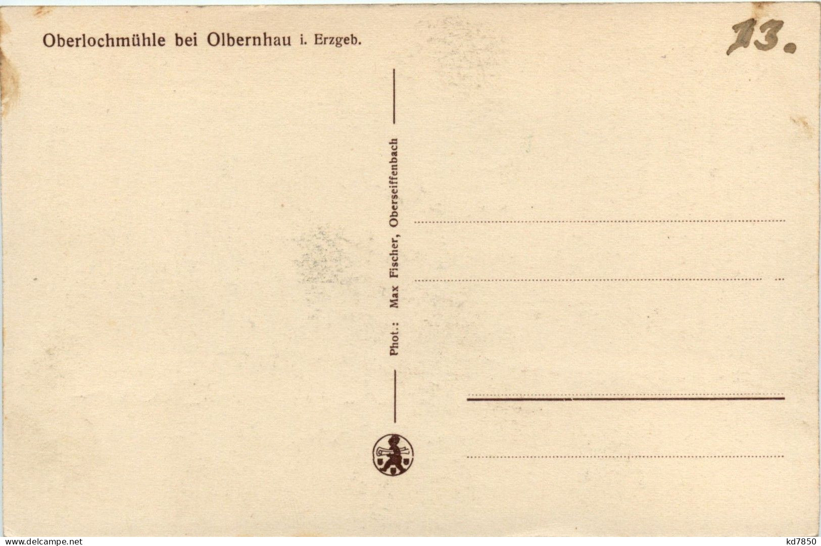 Oberlochmühle Bei Olbernhau - Olbernhau