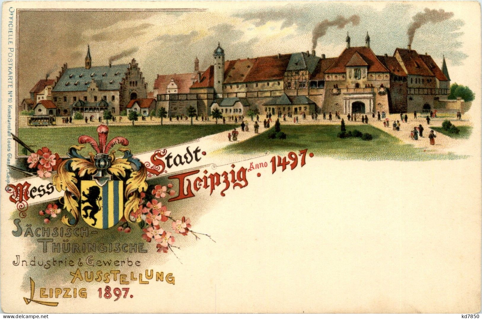 Leipzig - Industrie Ausstellung 1897 - Litho - Leipzig