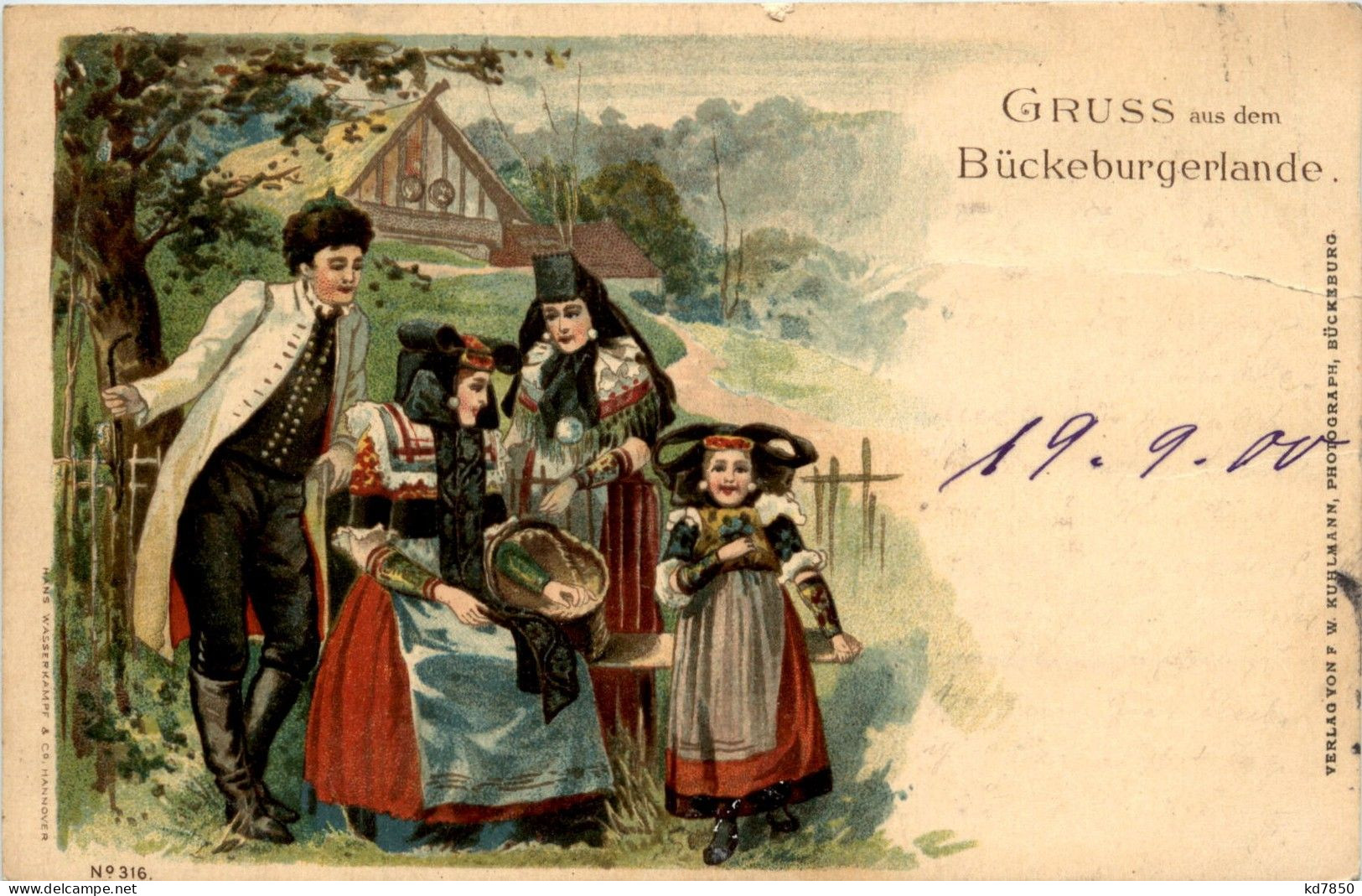 Gruss Aus Dem Bückeburgerlande - Litho - Bueckeburg