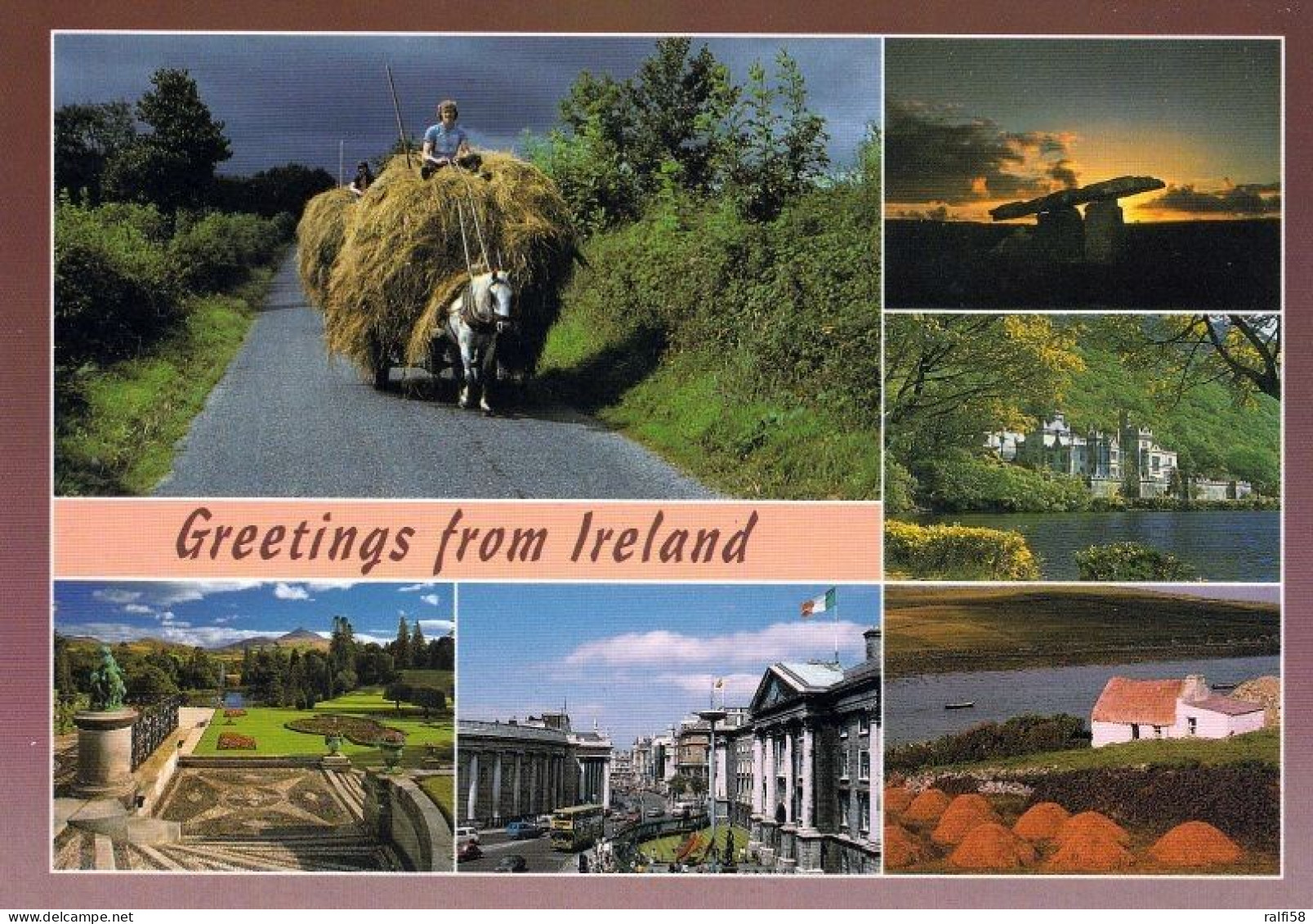 5 AK Irland / Ireland * Greetings From Ireland - 5 Mehrbildkarten Mit Sehenswürdigkeiten Und Landschaften * - Autres & Non Classés