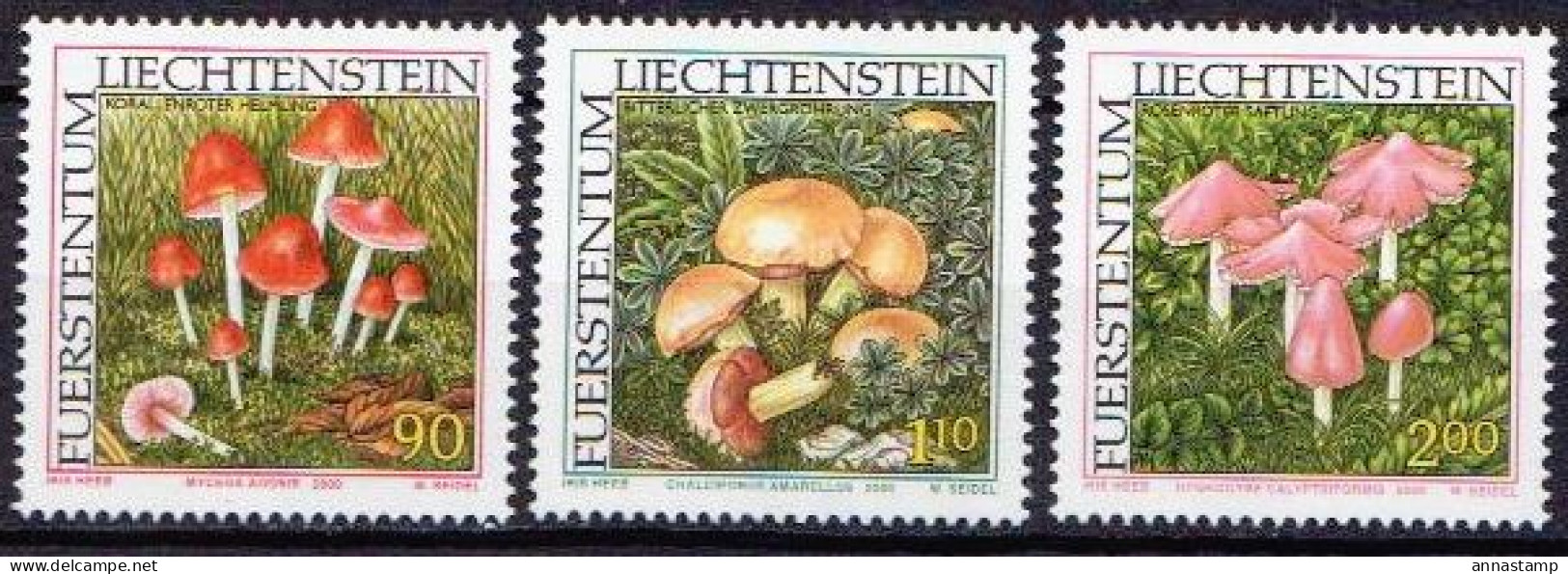 Liechtenstein MNH Set - Champignons